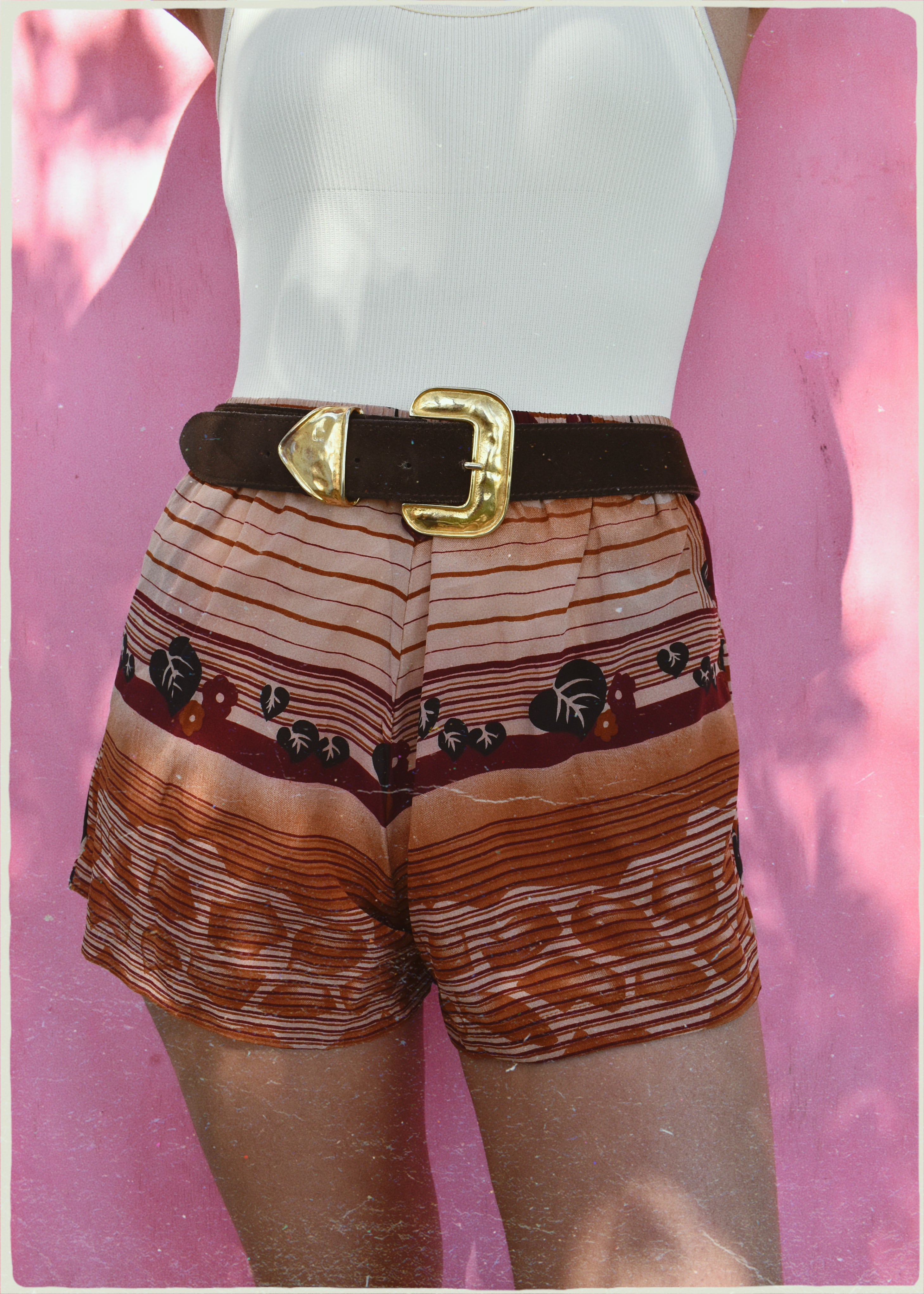 Fumaria Silk Shorts ~ Haven S