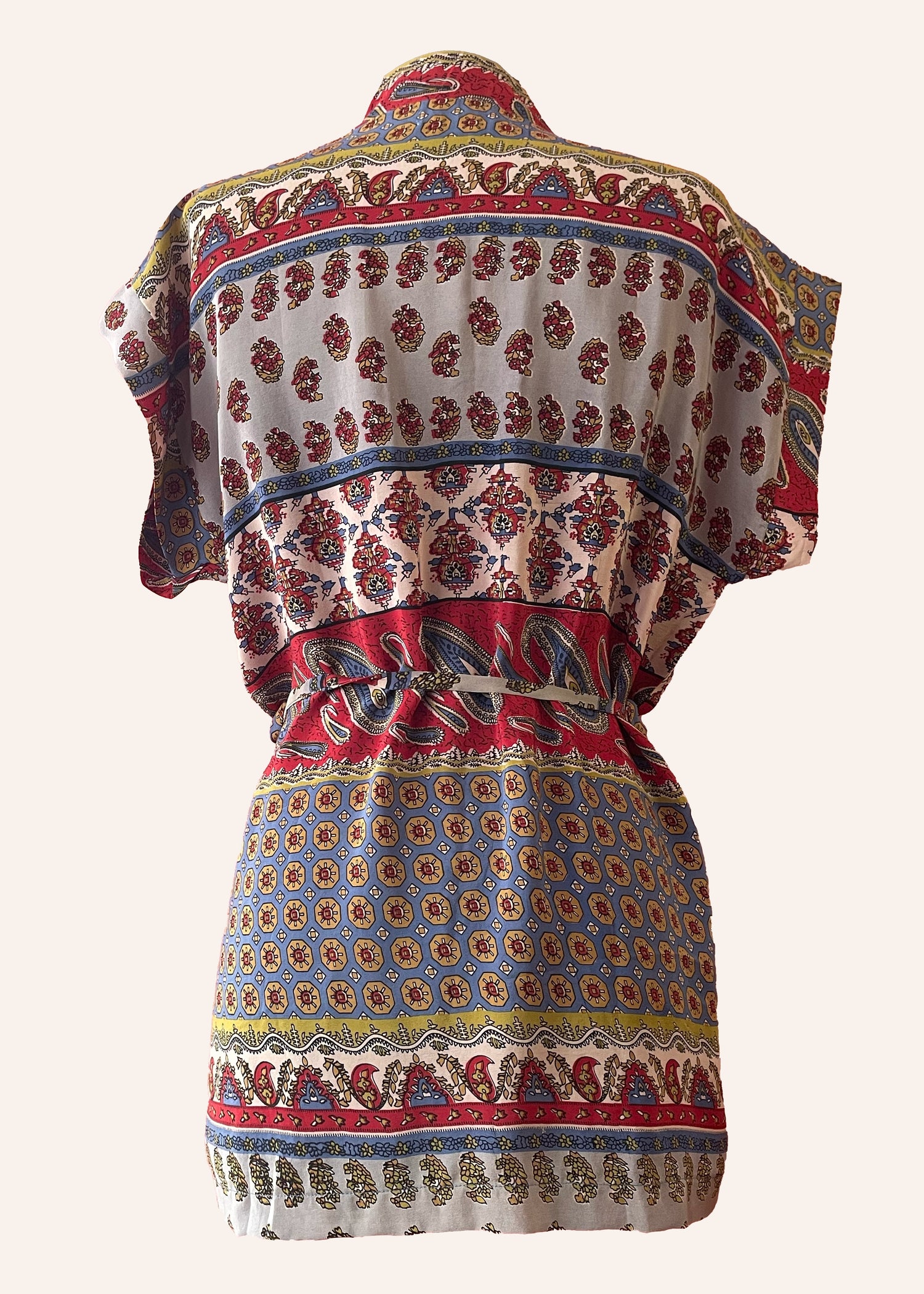 silk wrap shirt top blouse pyjama vintage bohemian repurposed saree sari