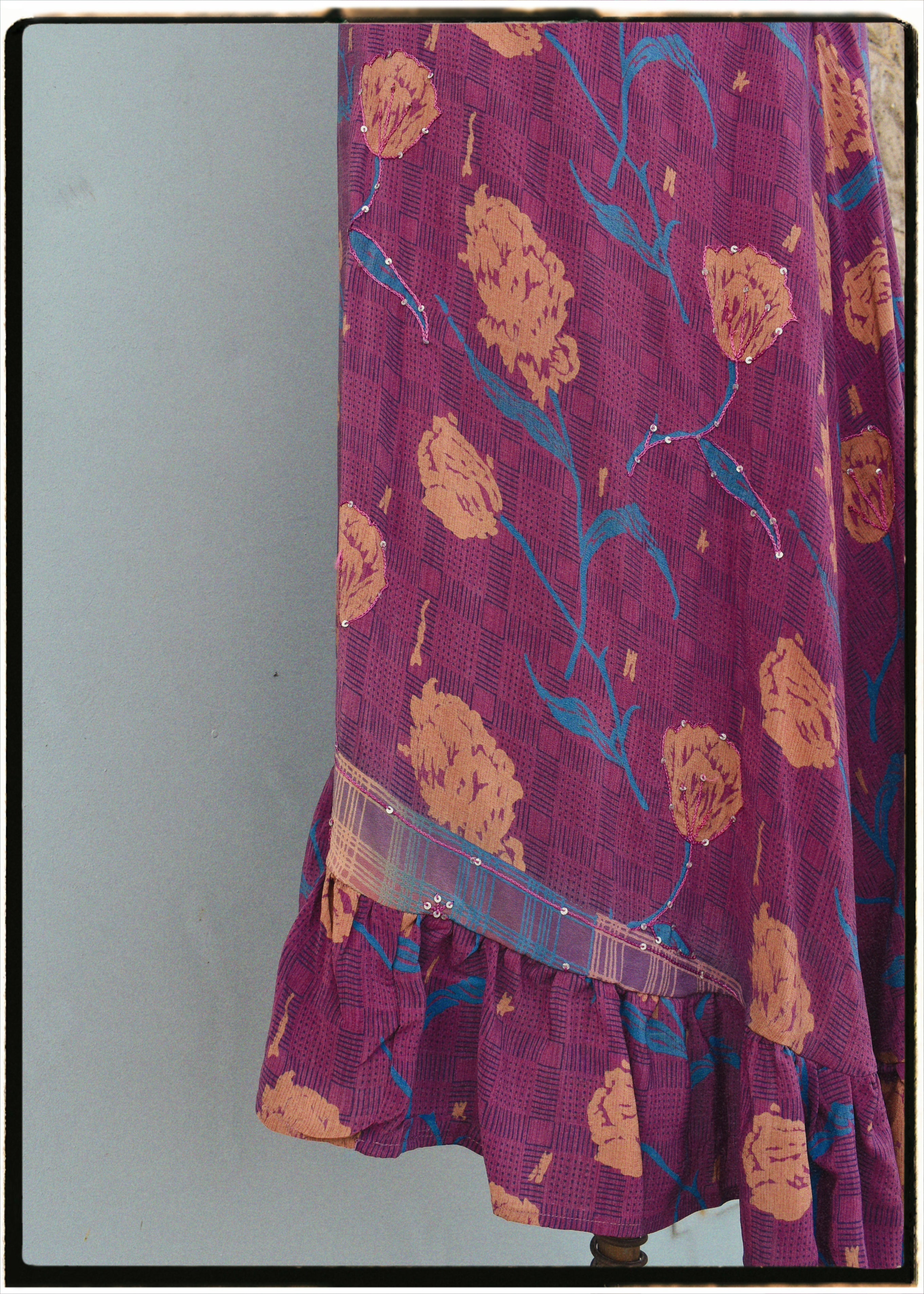 Rumex Silk Slip Dress ~ Baroque S & L