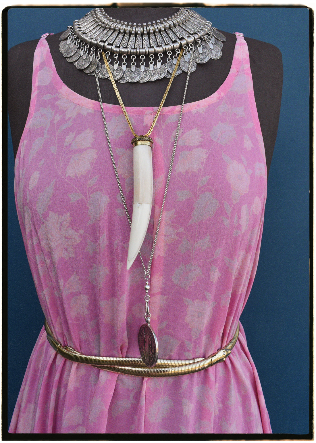 Eustoma Silk Crepe Swing Maxi Dress ~ Marshmallow XL