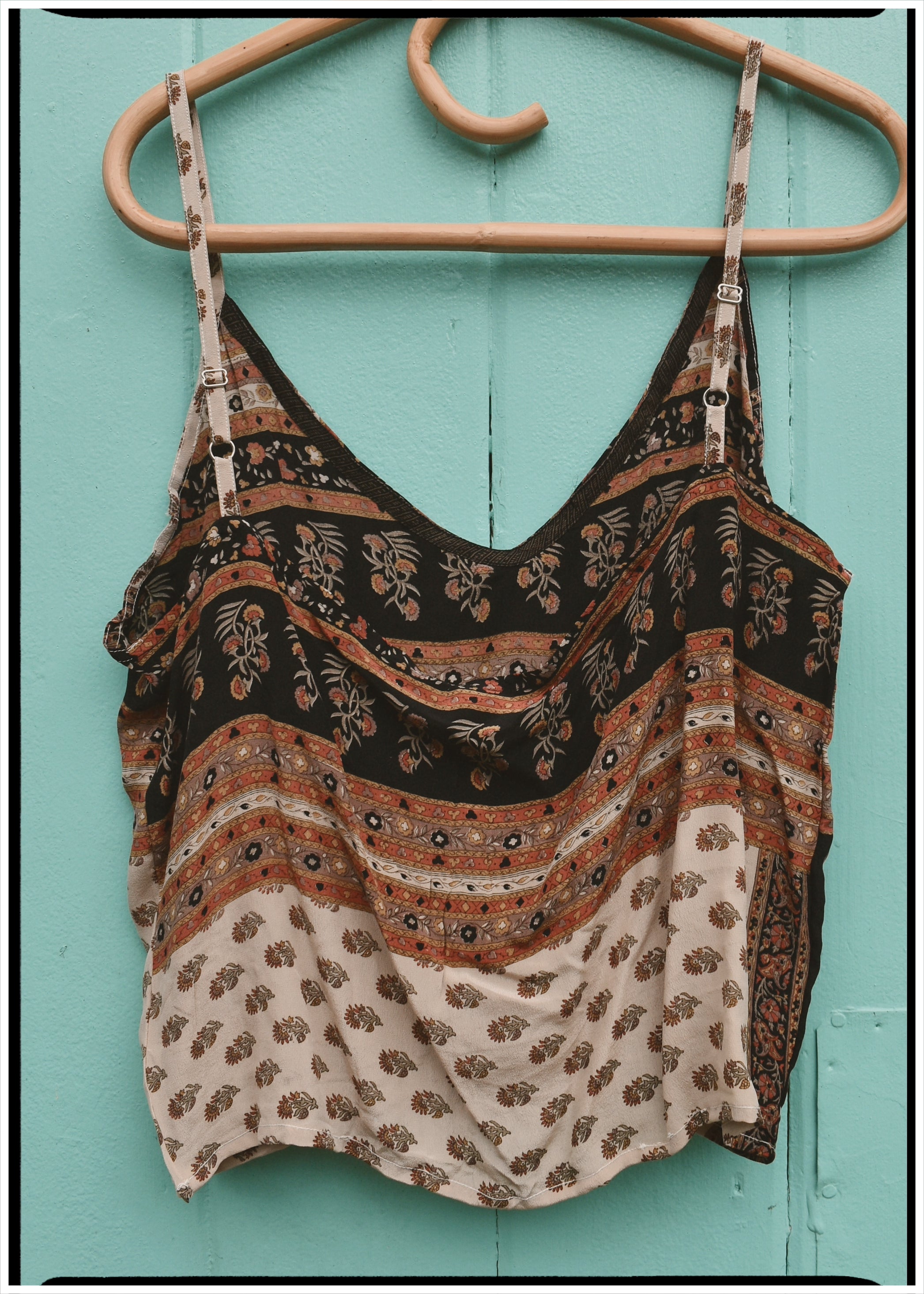 Reseda Silk Crepe Camisole Top ~ Picante L