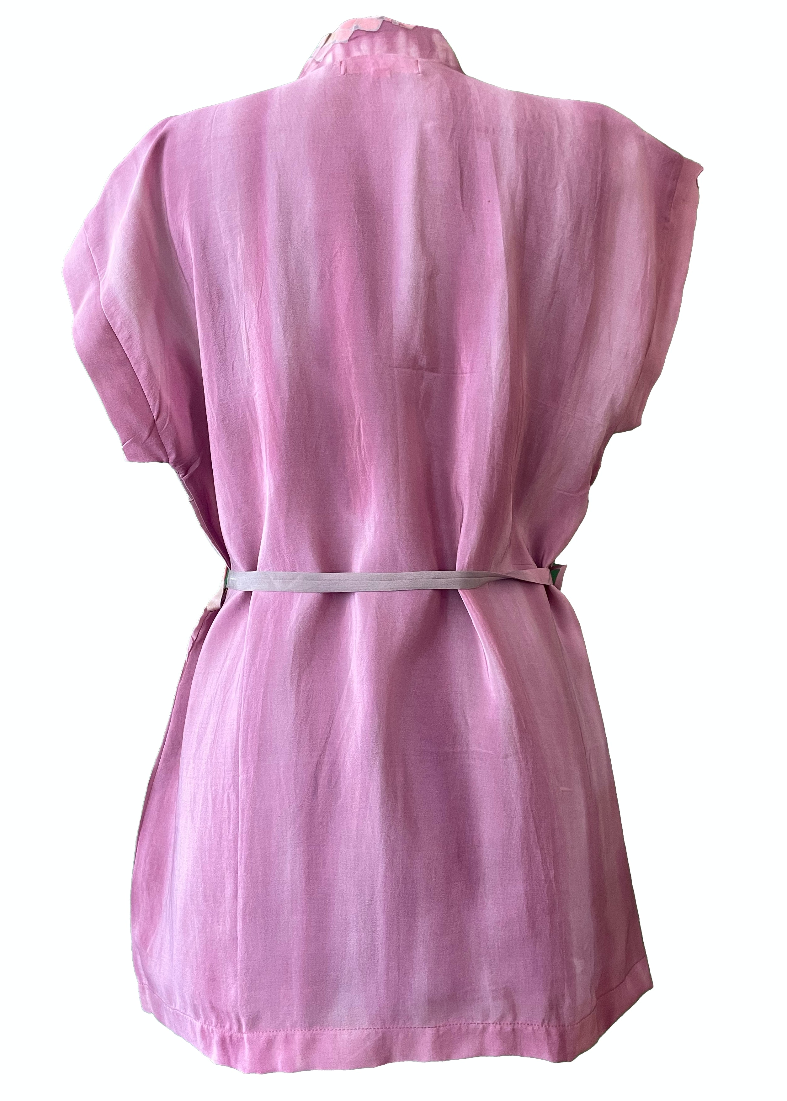 silk wrap shirt top blouse pyjama vintage bohemian repurposed saree sari
