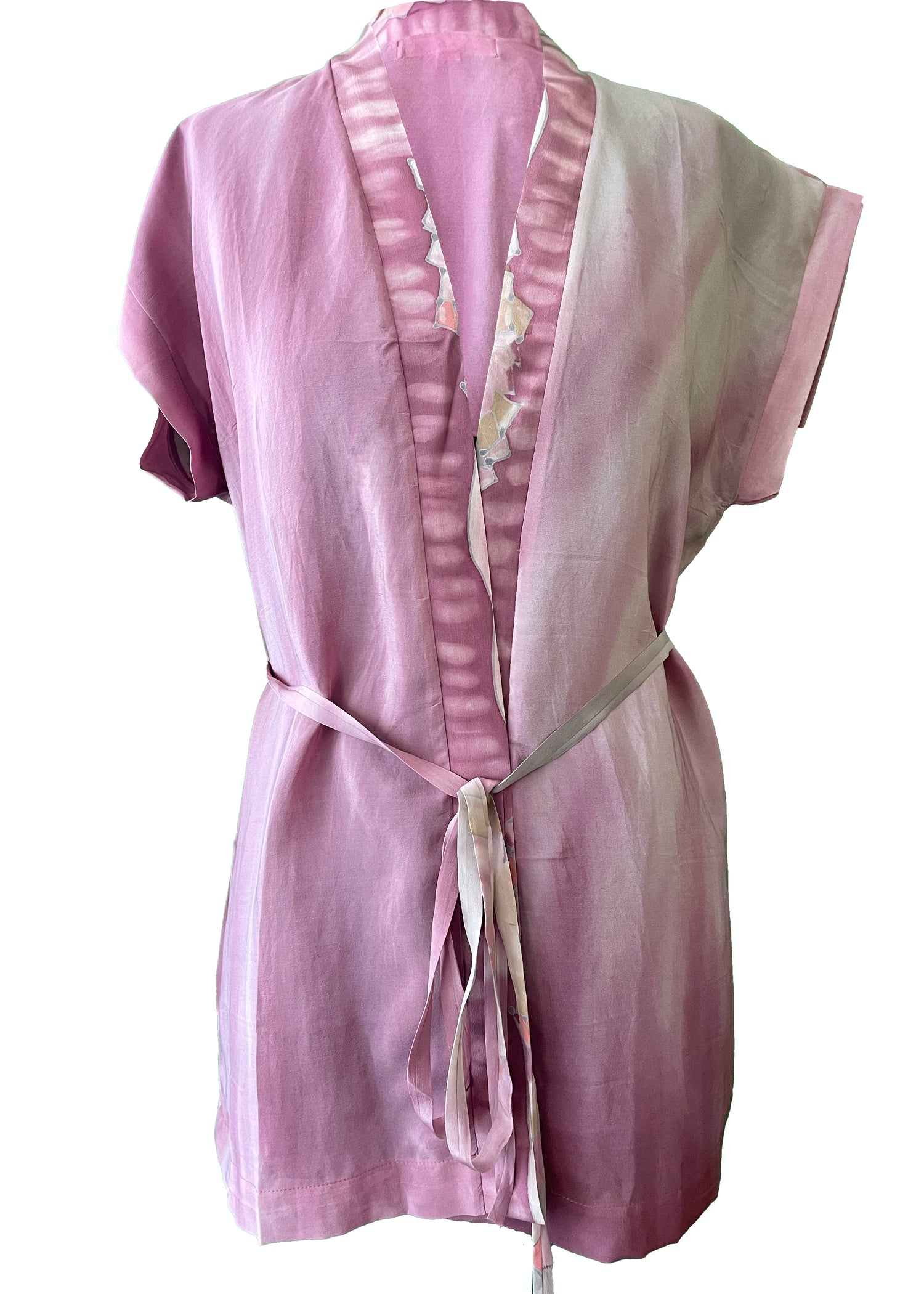 silk wrap shirt top blouse pyjama vintage bohemian repurposed saree sari