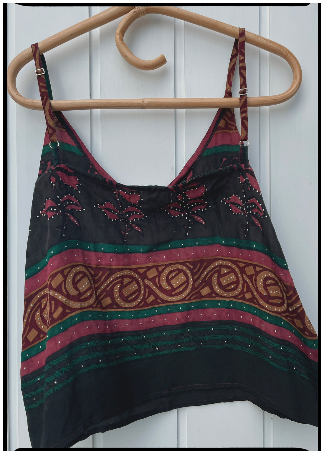 Reseda Silk Crepe Camisole Top ~ Rapture L