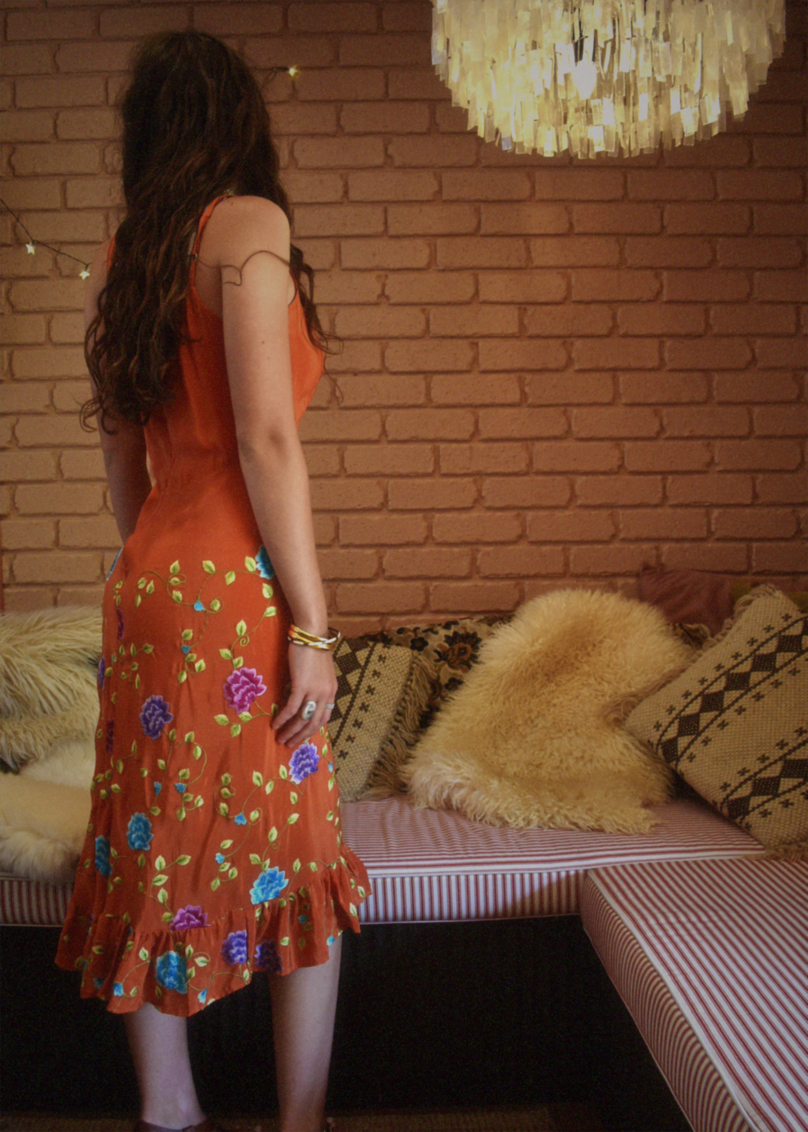 Rumex Silk Slip Dress ~ Fiesta M