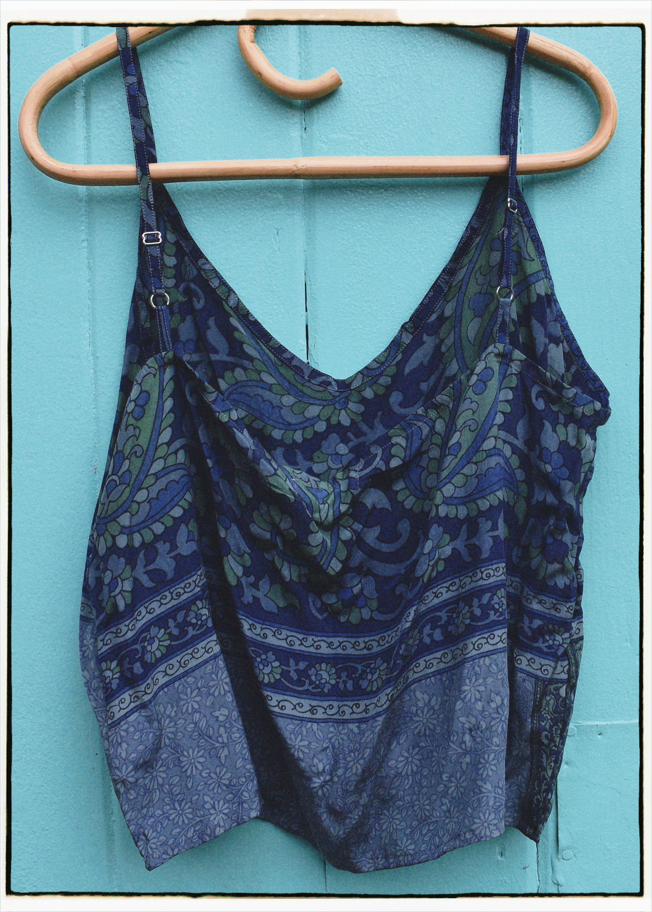Reseda Silk Crepe Camisole Top ~Smoulder L