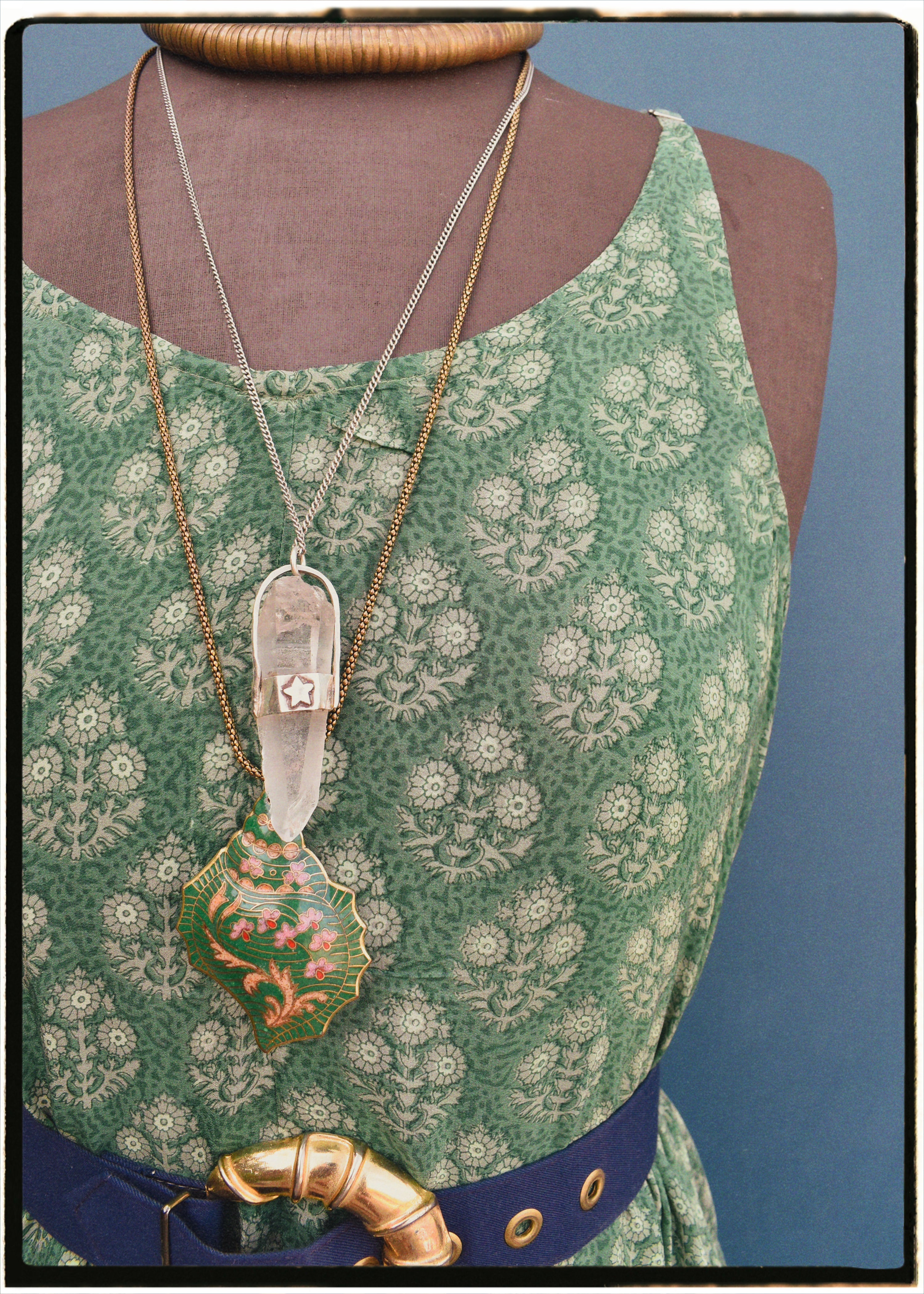 Eustoma Silk Crepe Swing Maxi Dress ~ Fusion XL