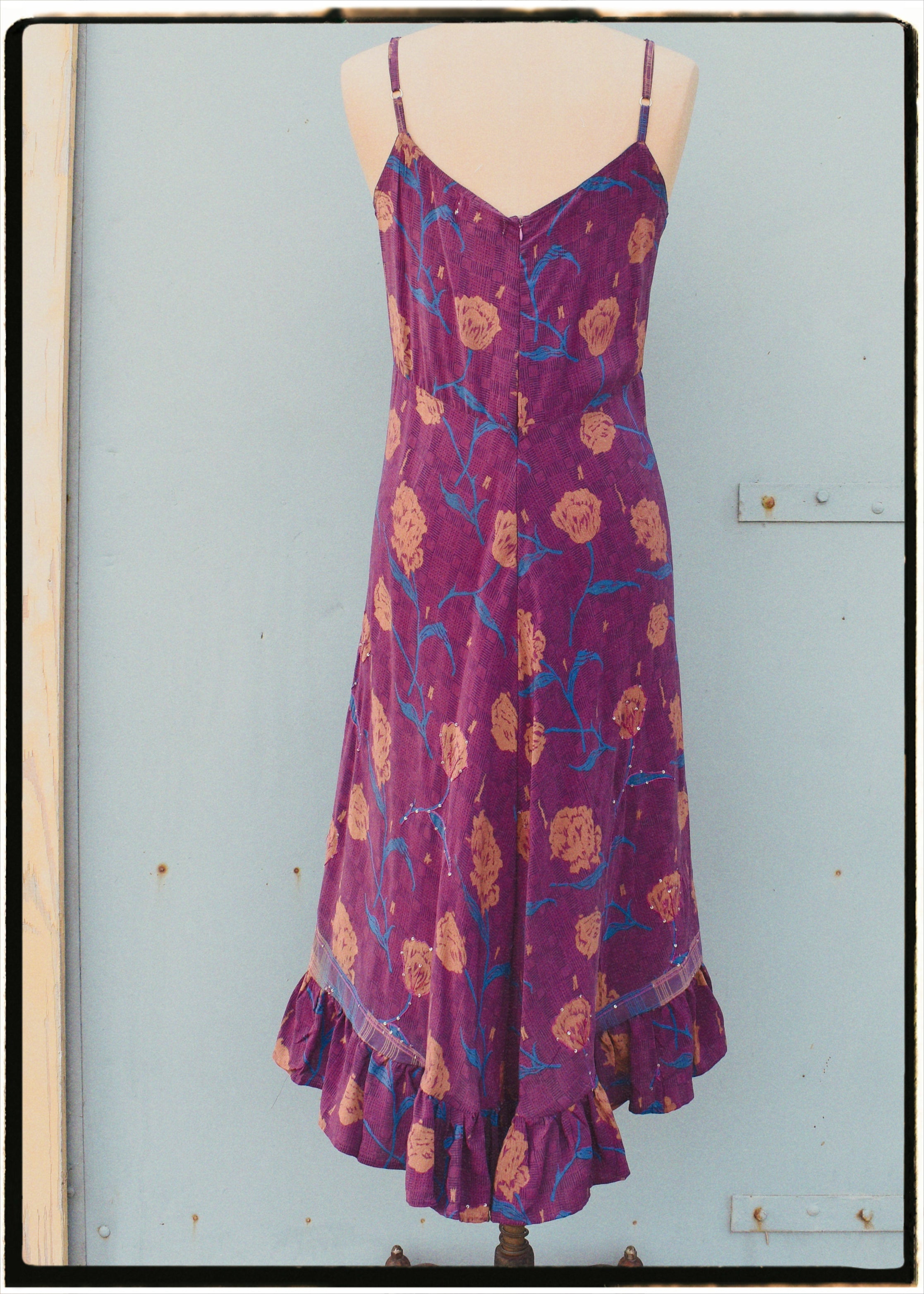 Rumex Silk Slip Dress ~ Baroque S & L