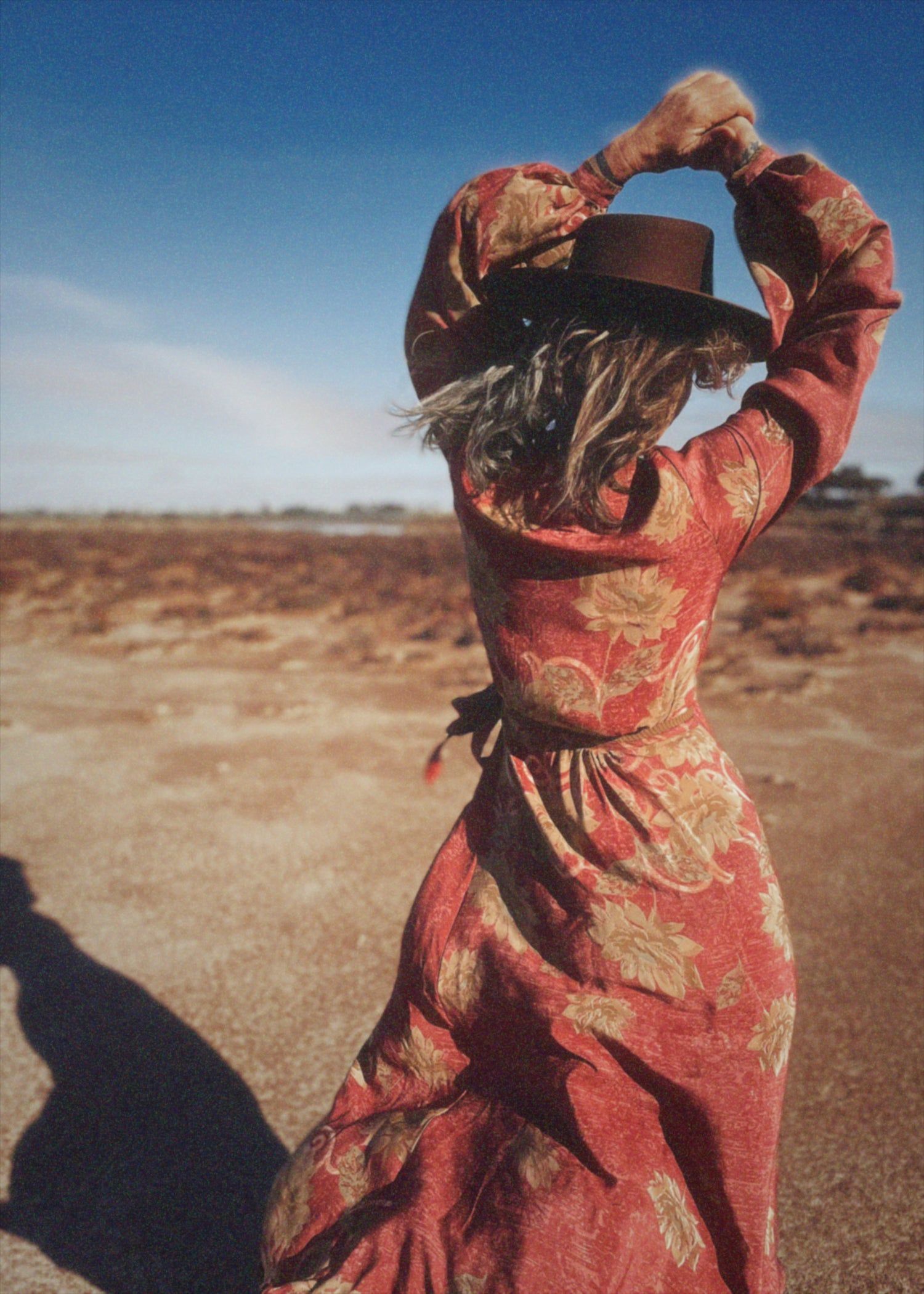 Caladium Silk Wrap Dress ~ Cinnamon S