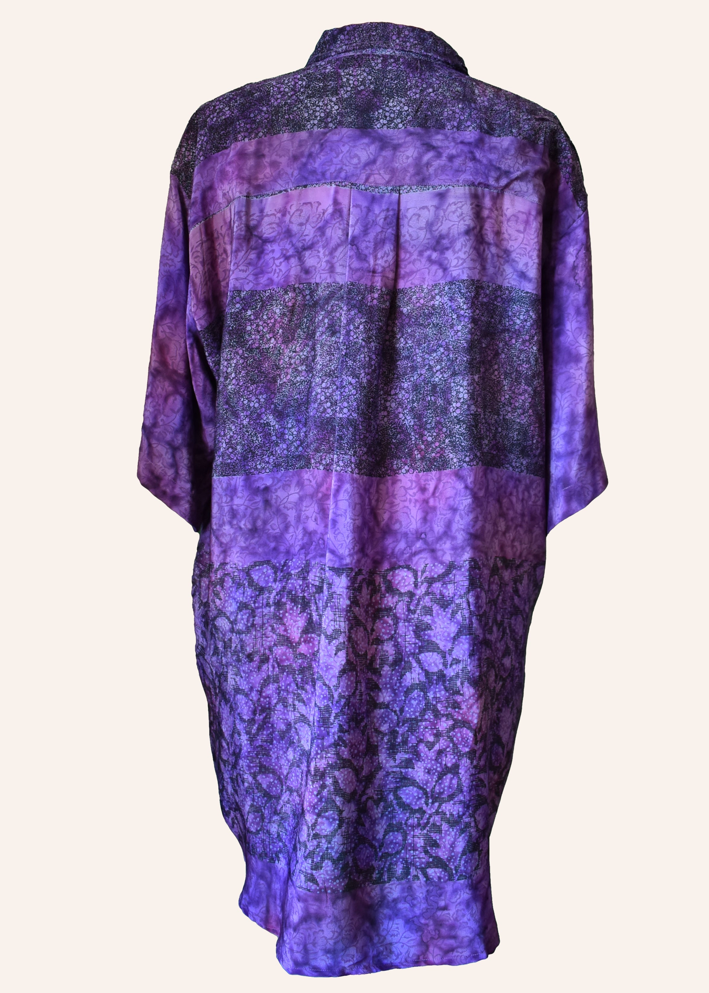 Astralagus Silk Crepe Oversized Shirt ~ Majesty