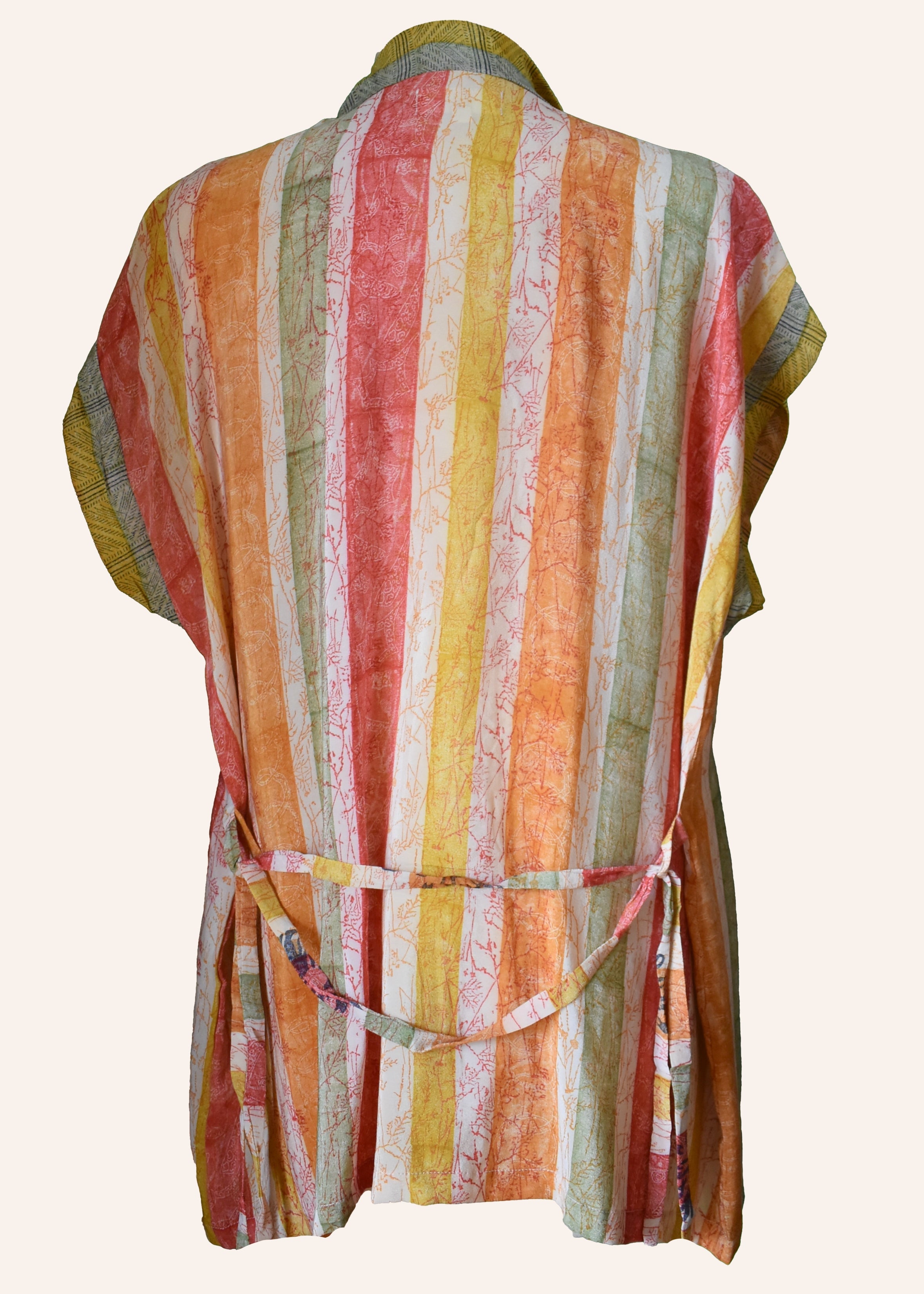 Pilea Silk Crepe Wrap Kimono Top ~ Jamin L/XL