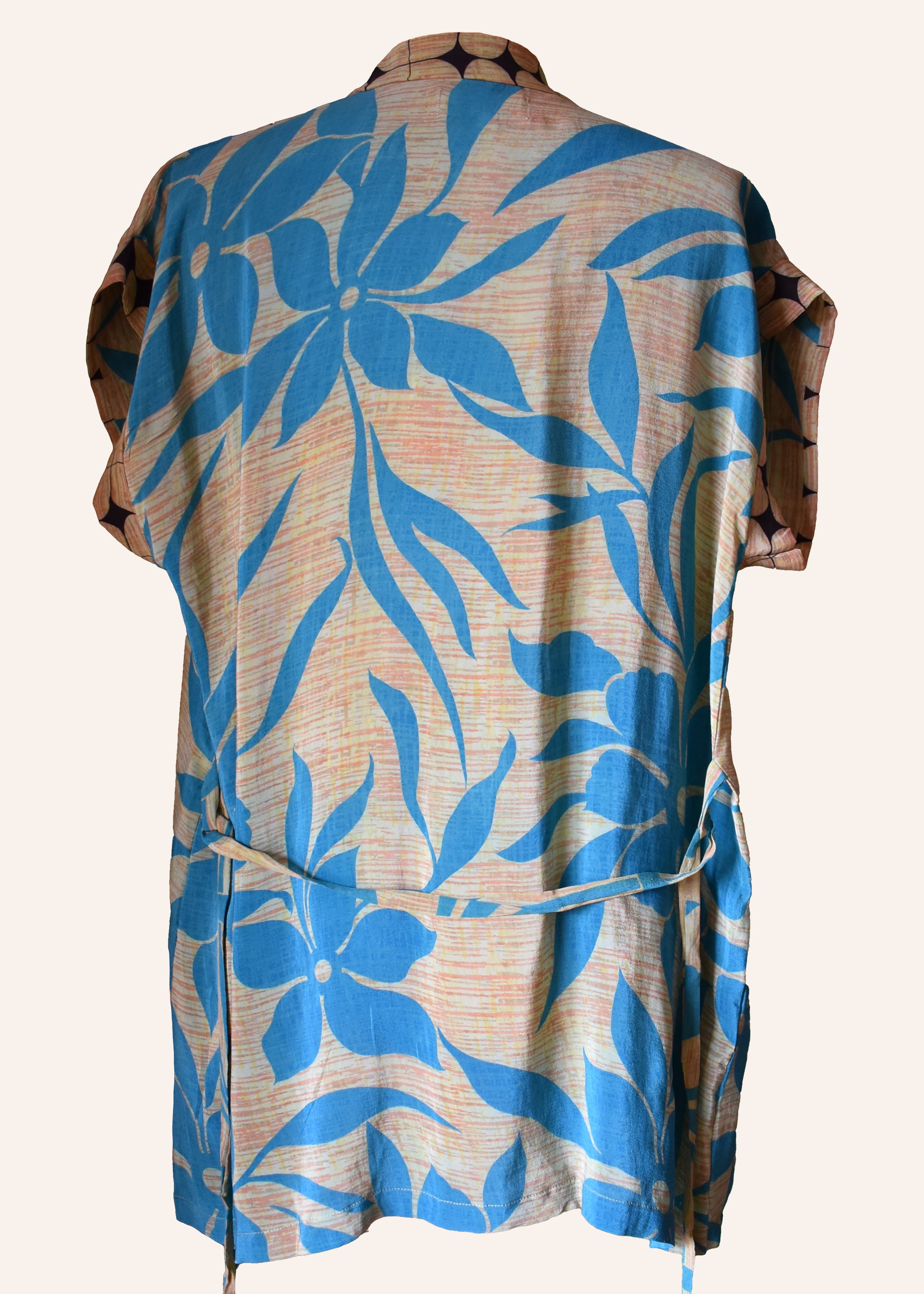 Pilea Silk Crepe Wrap Kimono Top ~ Willow S/M
