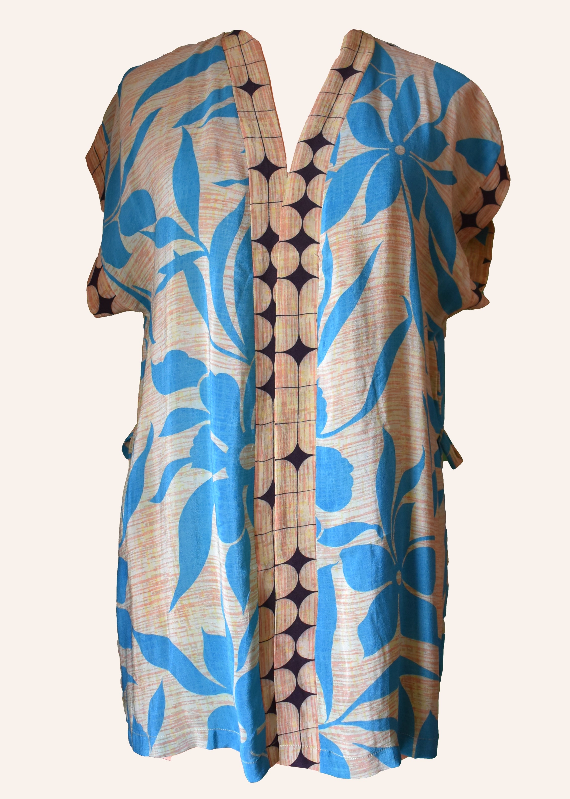 Pilea Silk Crepe Wrap Kimono Top ~ Willow S/M