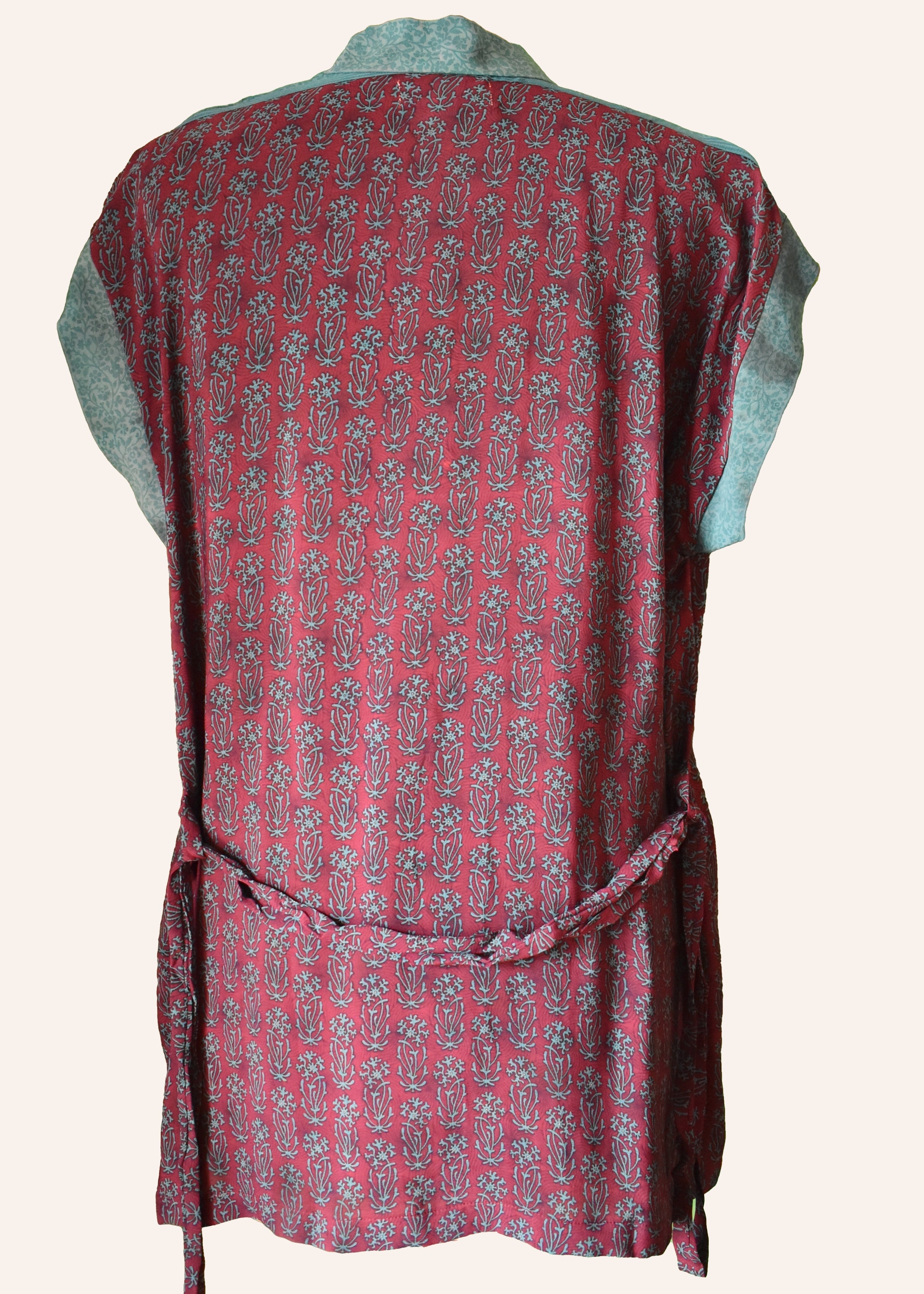 Pilea Silk Crepe Wrap Kimono Top ~ Heffe S/M