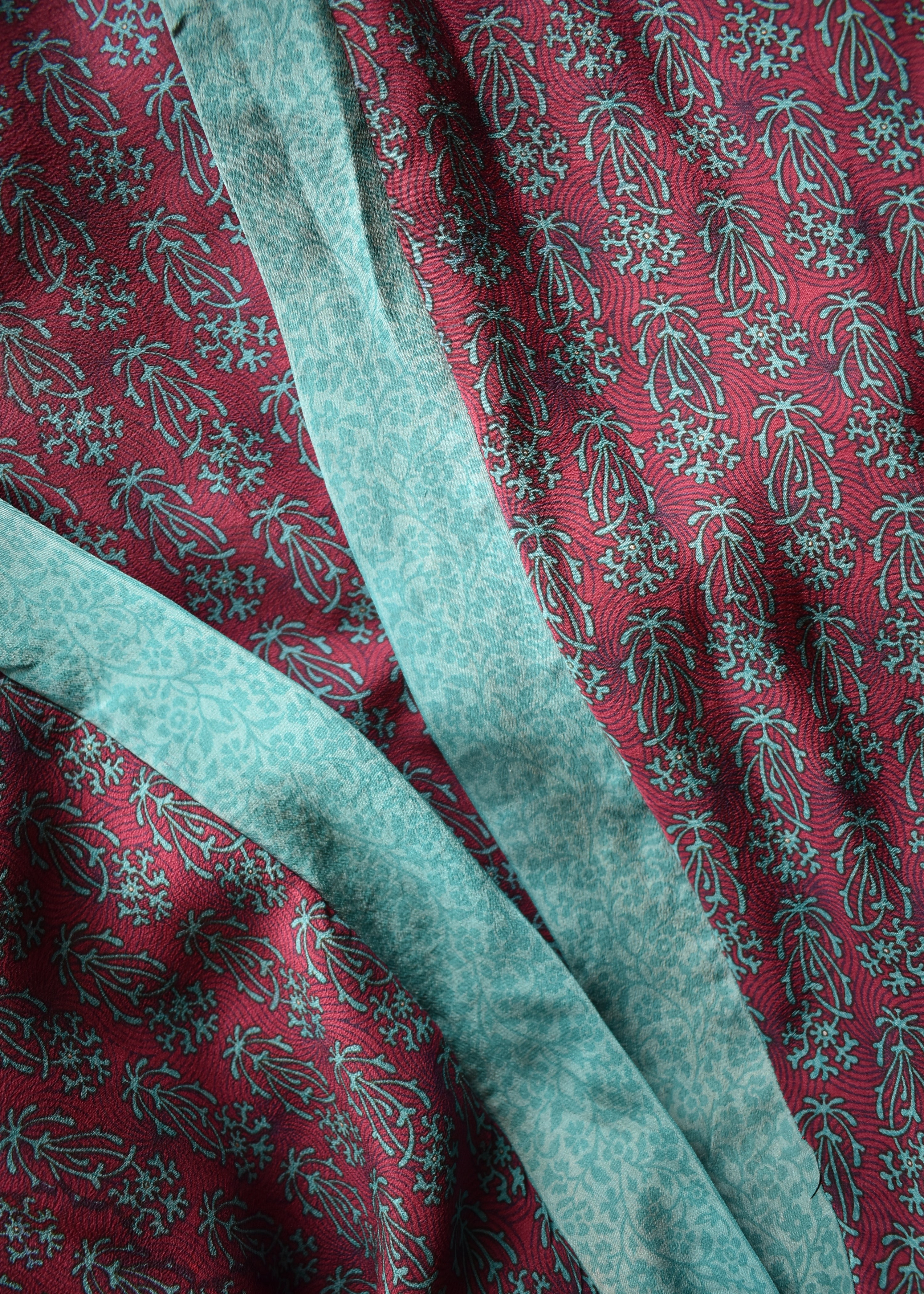 Pilea Silk Crepe Wrap Kimono Top ~ Heffe S/M