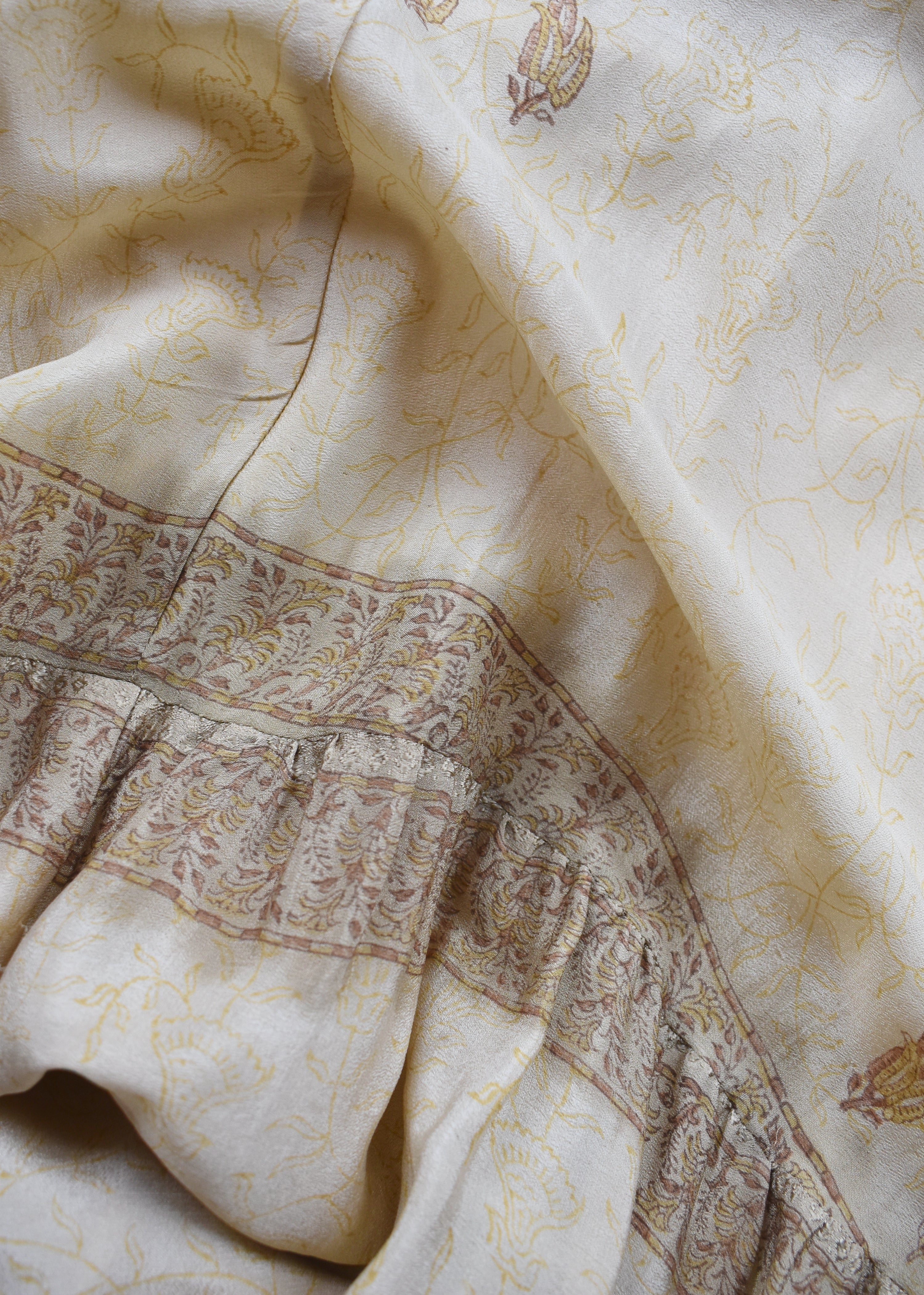 Eustoma Silk Crepe Swing Maxi Dress ~ Alesan S