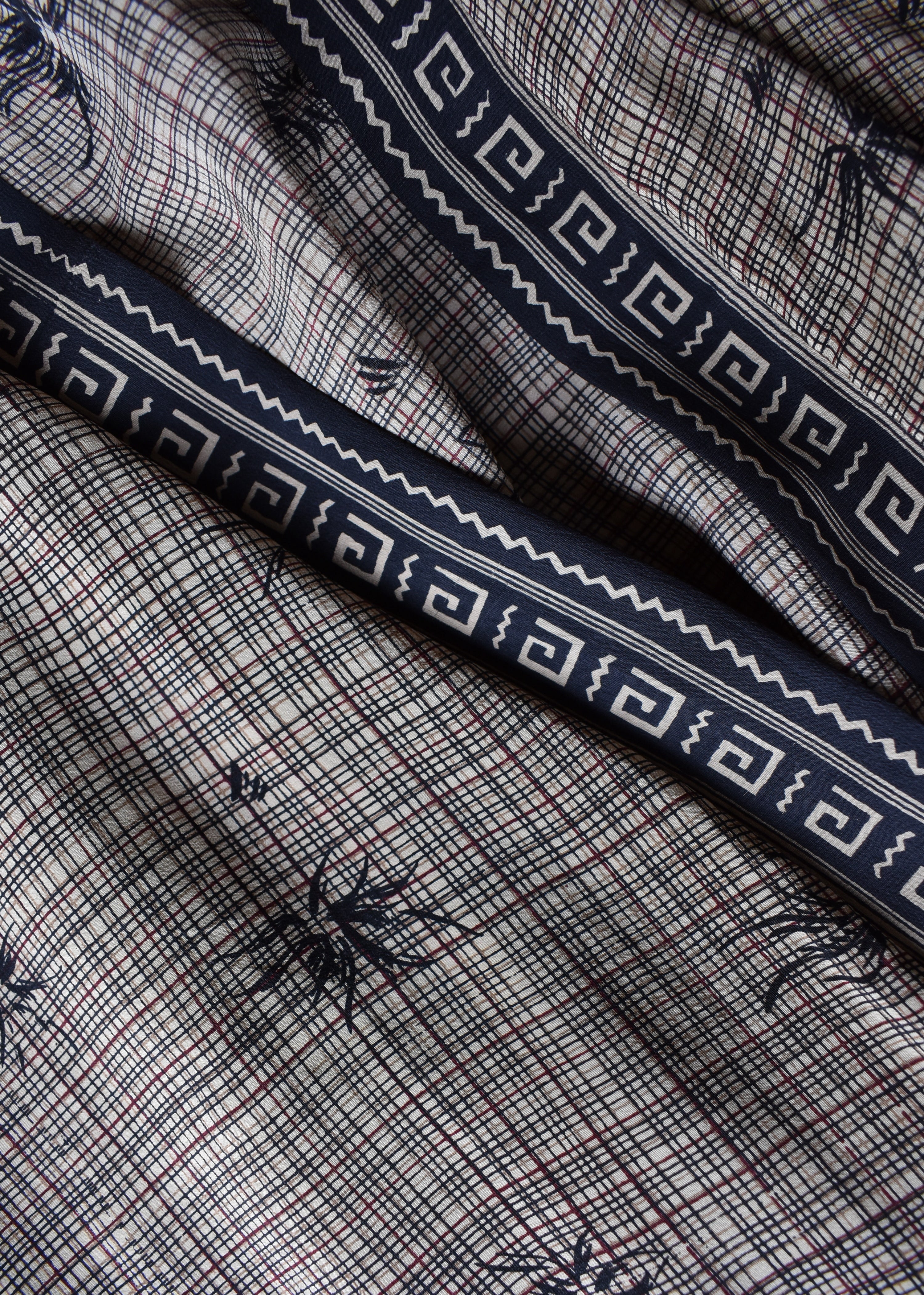 Pilea Silk Crepe Wrap Kimono Top ~ Roasted L/XL