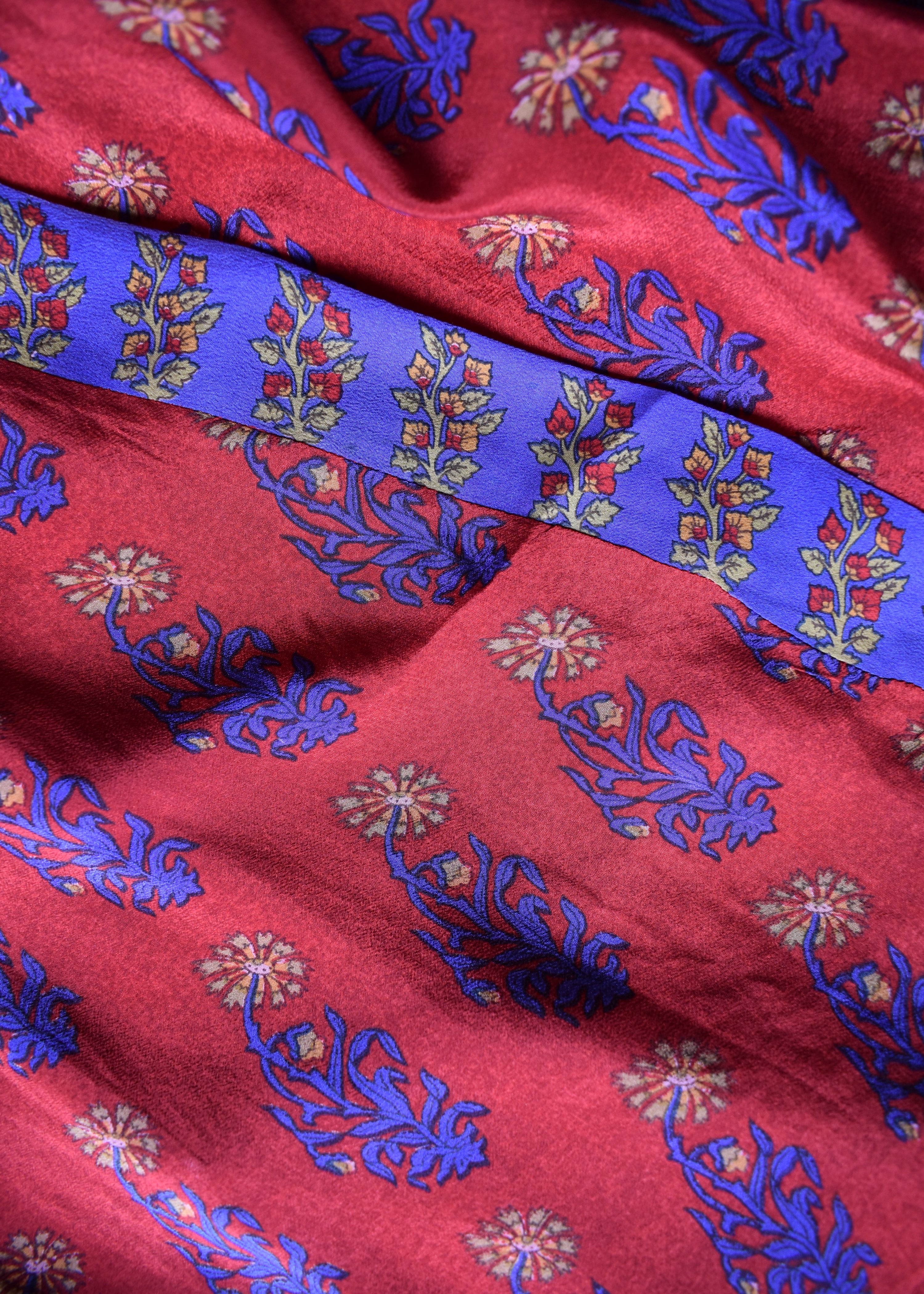 Pilea Silk Crepe Wrap Kimono Top ~ Canton L/XL