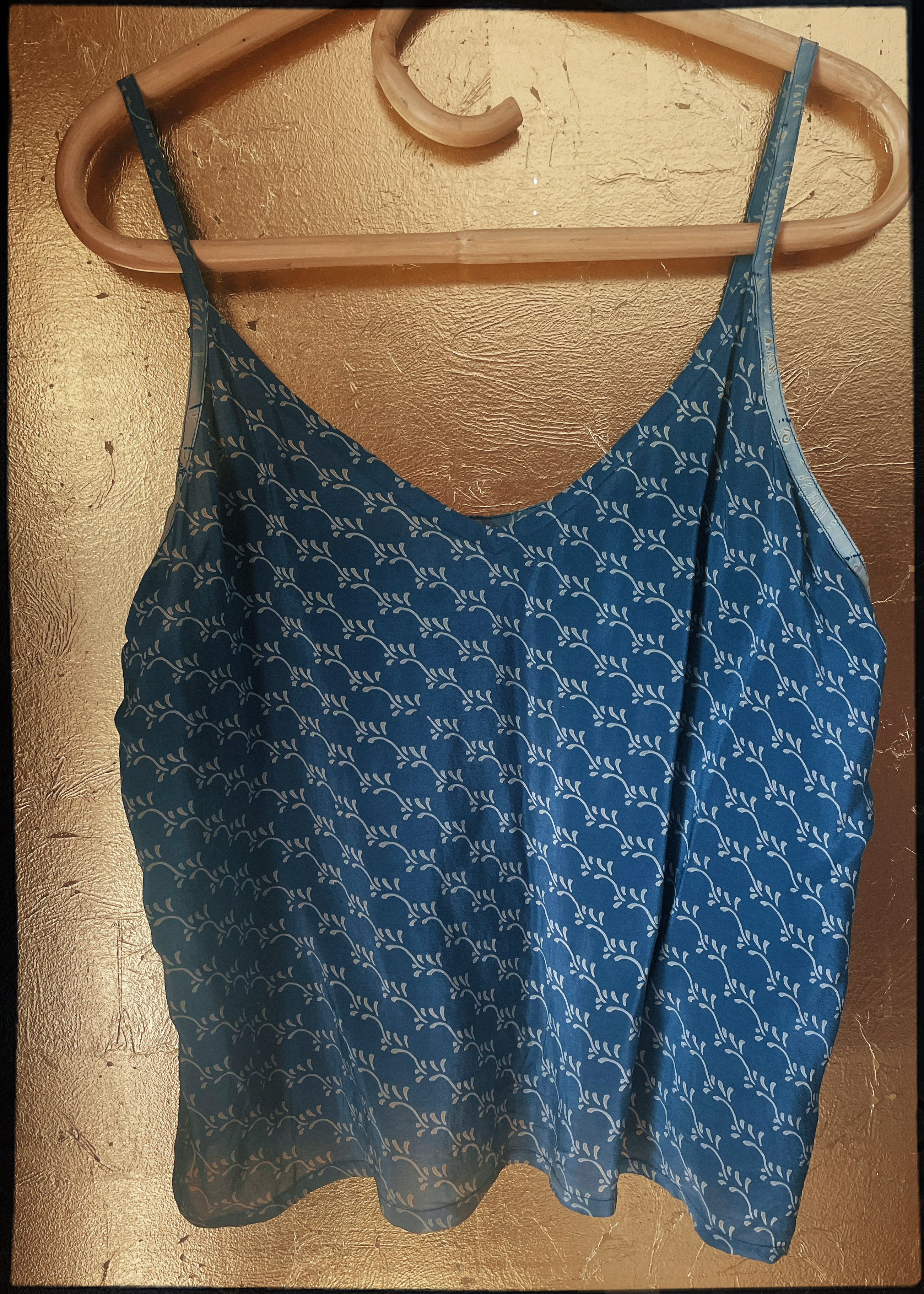 Reseda Silk Crepe Camisole Top ~ Peony XL