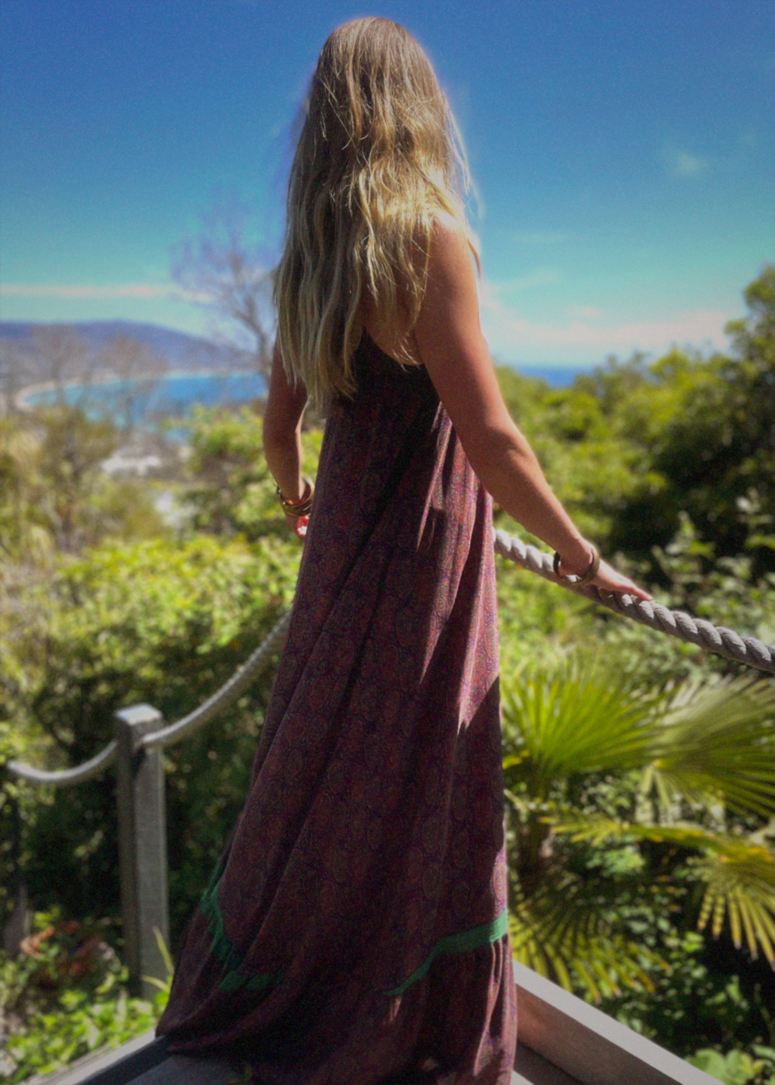 Eustoma Silk Crepe Swing Maxi Dress ~ Claret XS