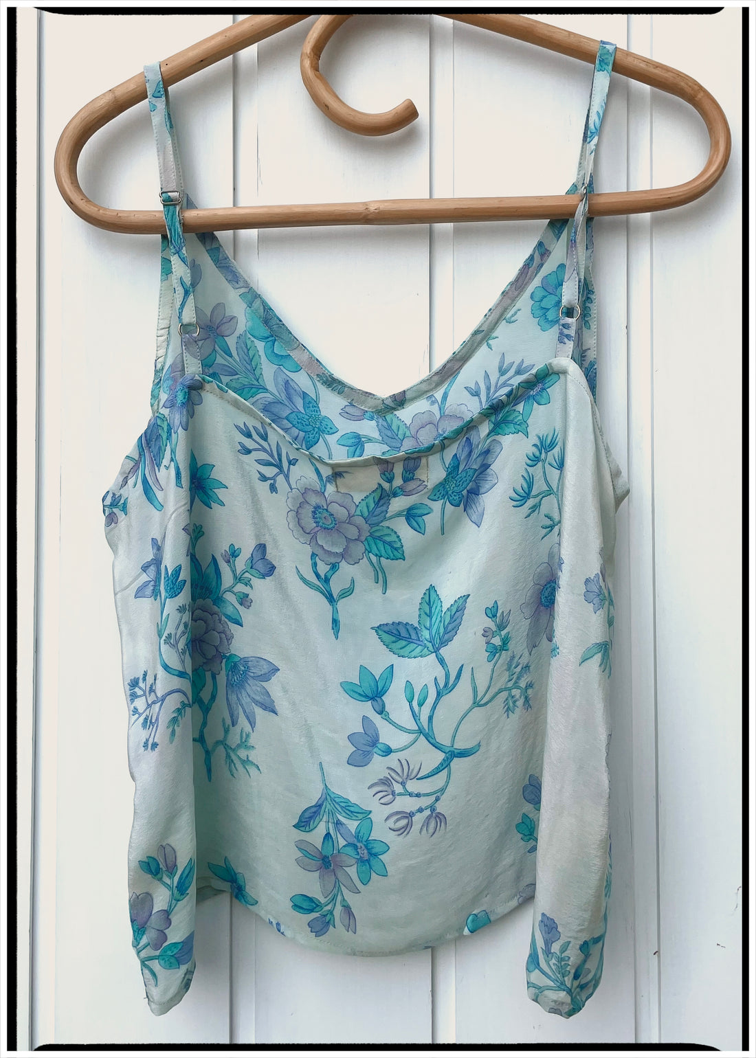 Reseda Silk Crepe Camisole Top ~ Enamel XL