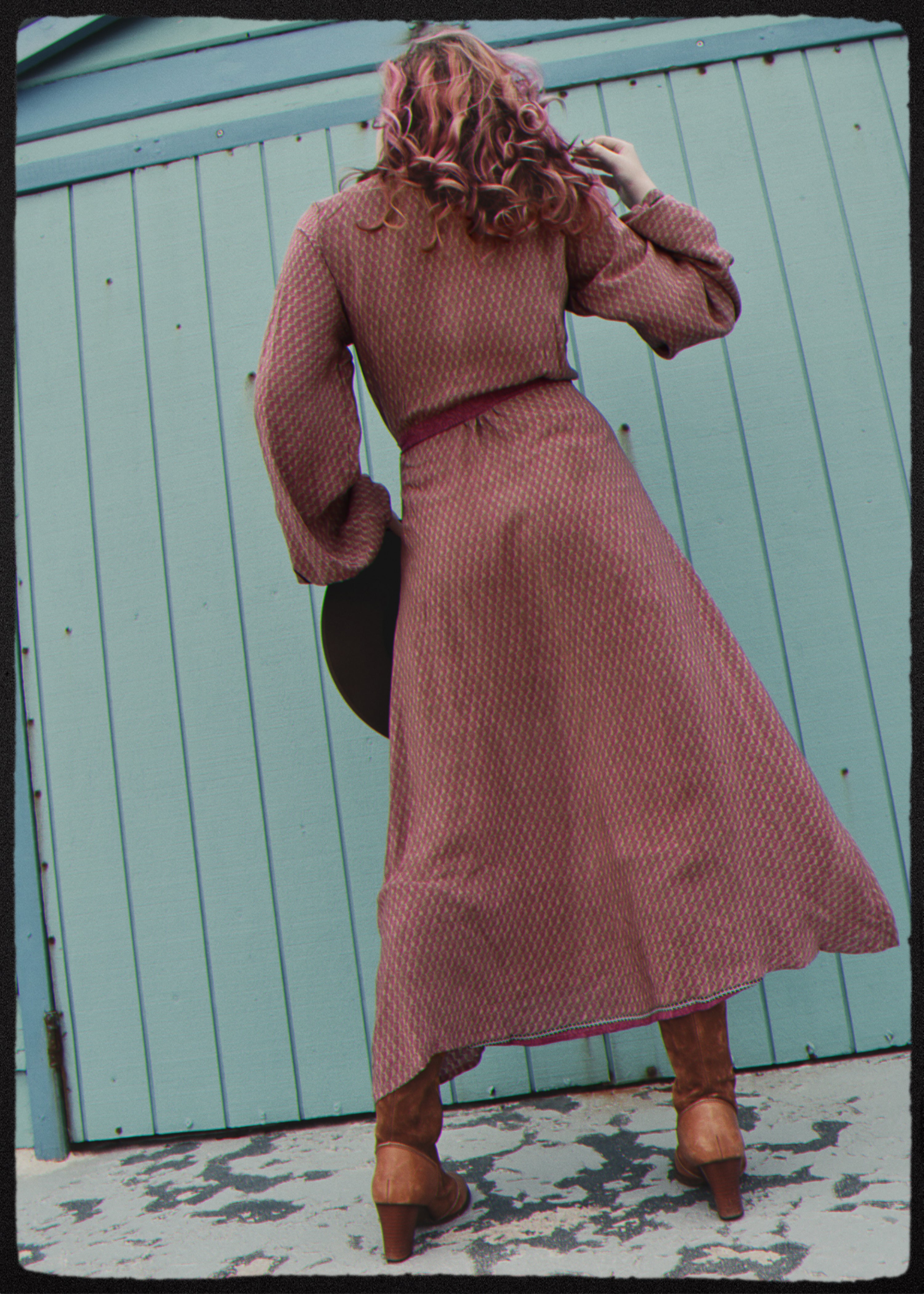 Caladium Silk Wrap Dress ~ Deco XS