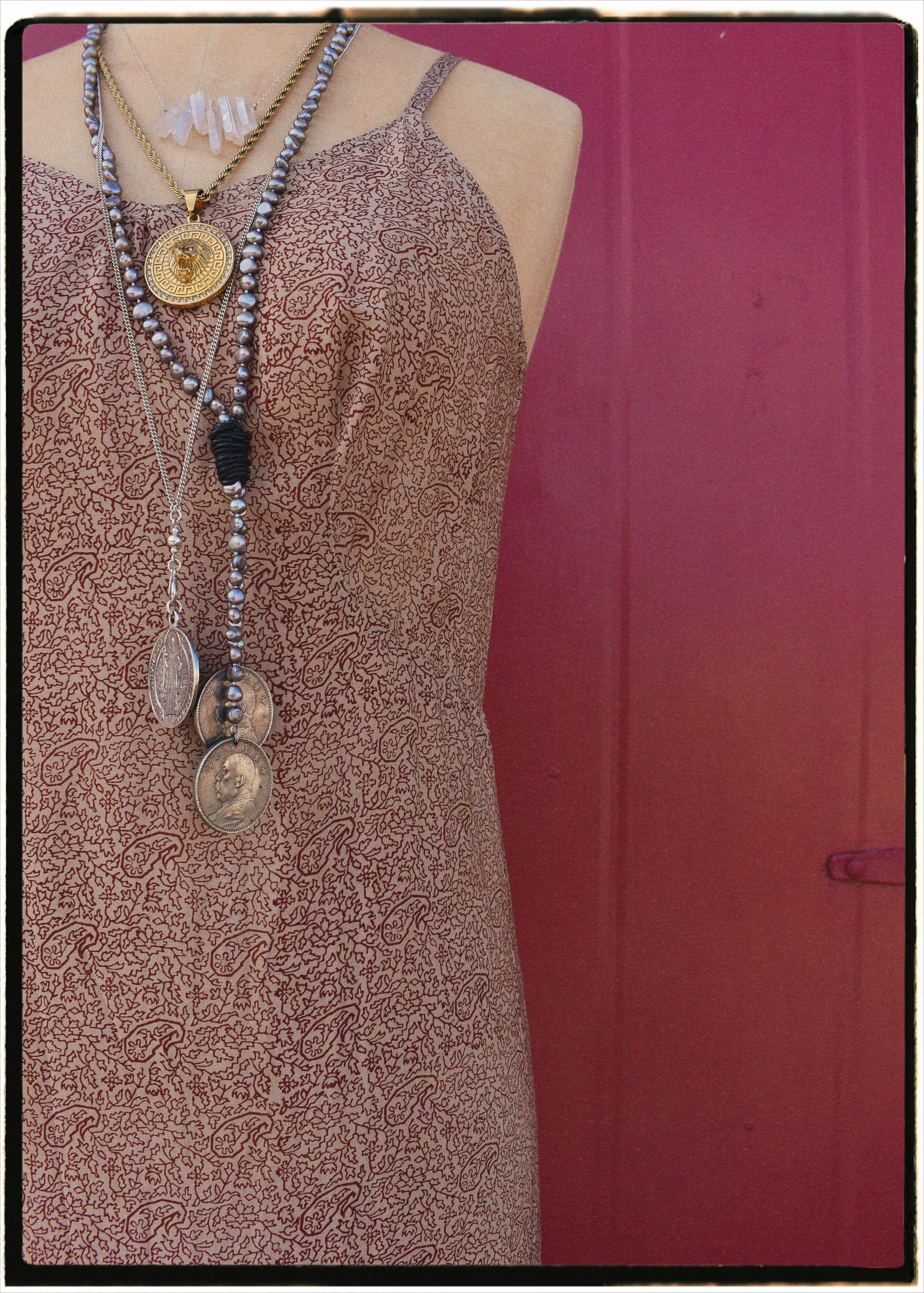 Rumex Silk Slip Dress ~ Hyacinth L