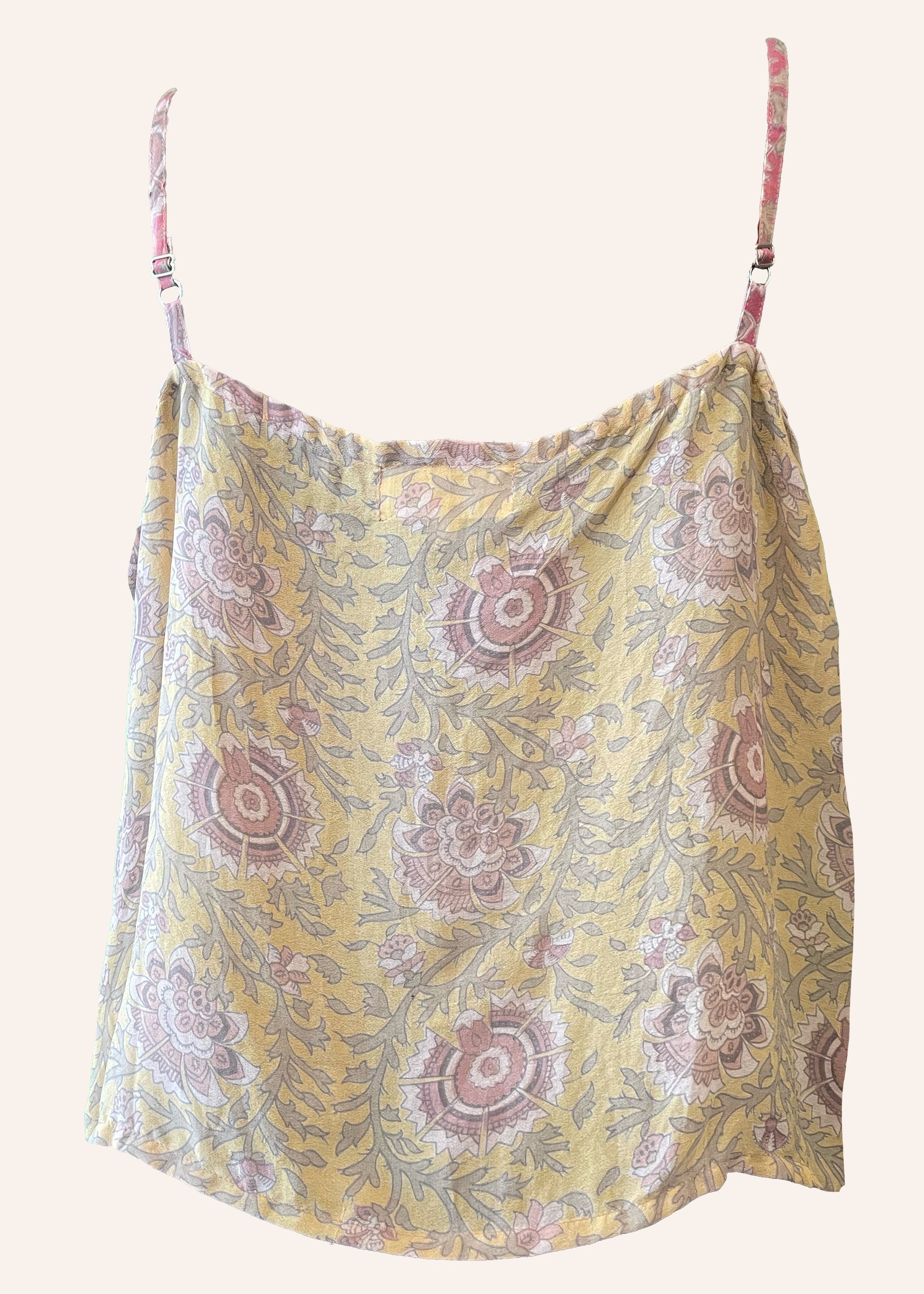 Reseda Silk Crepe Camisole Top ~ Ethereal XL