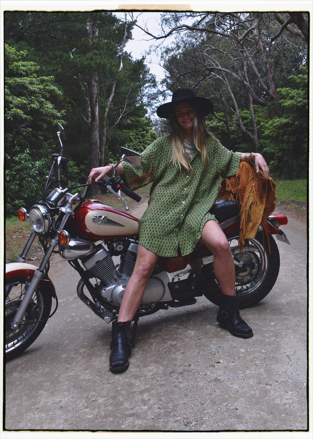 Astralagus Silk Crepe Oversized Shirt ~ Tendril