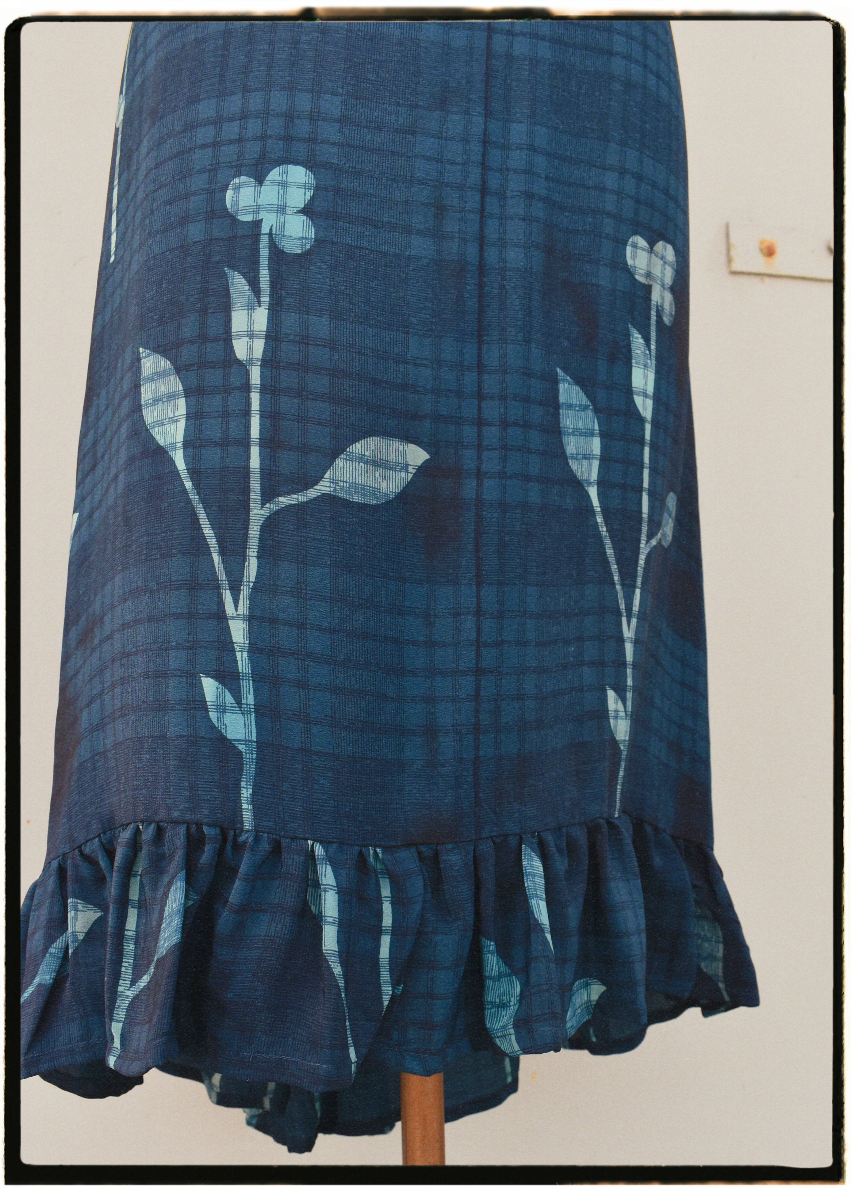Rumex Silk Slip Dress ~ Navy S & L