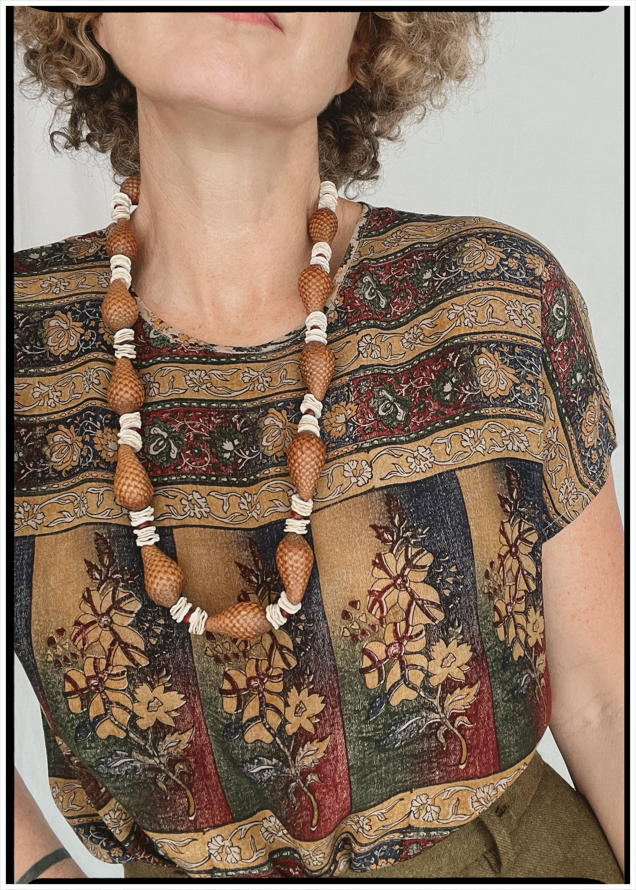 Viola Silk Crepe T-Shirt ~ Leather M