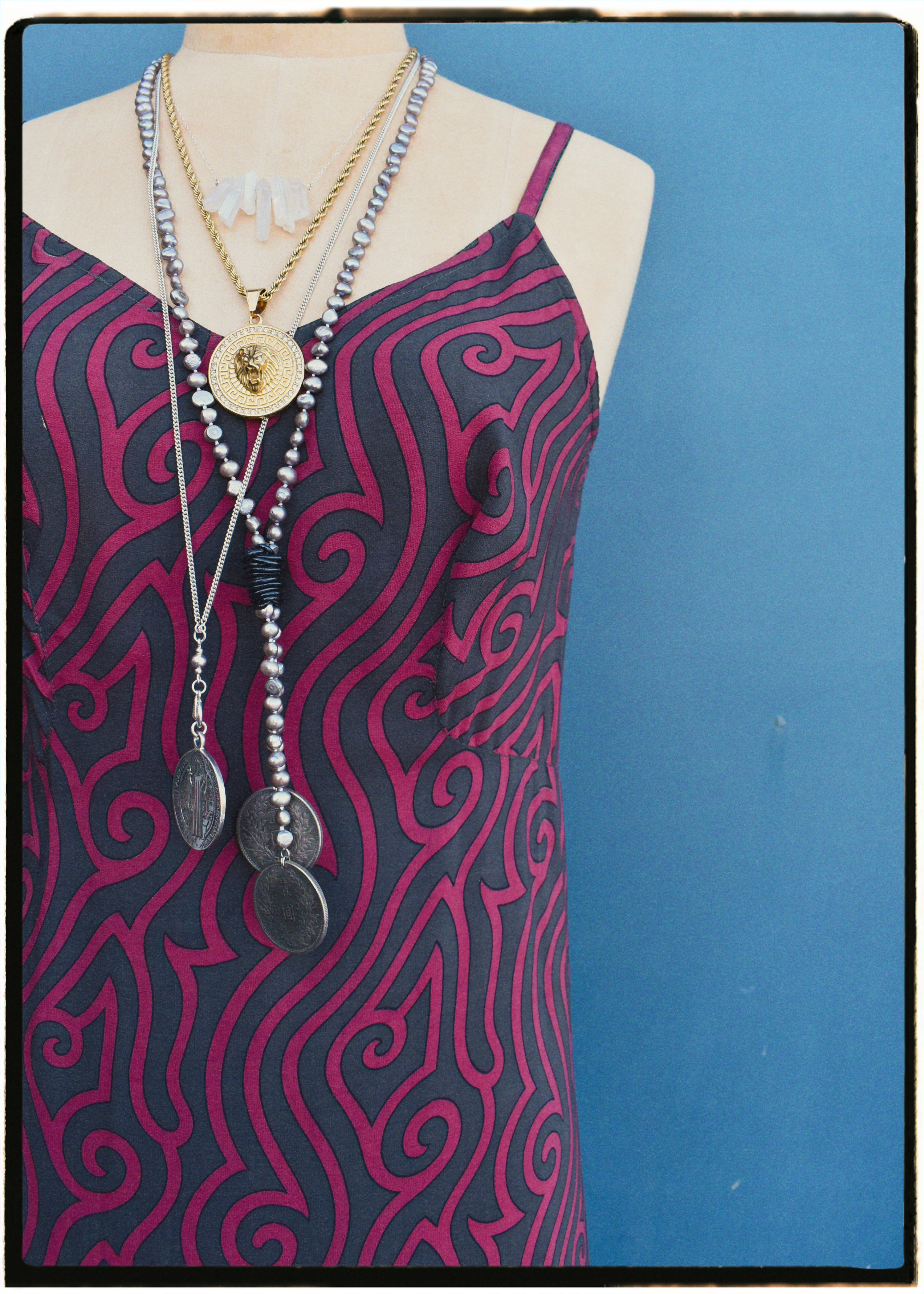 Rumex Silk Slip Dress ~ Military XS & XL