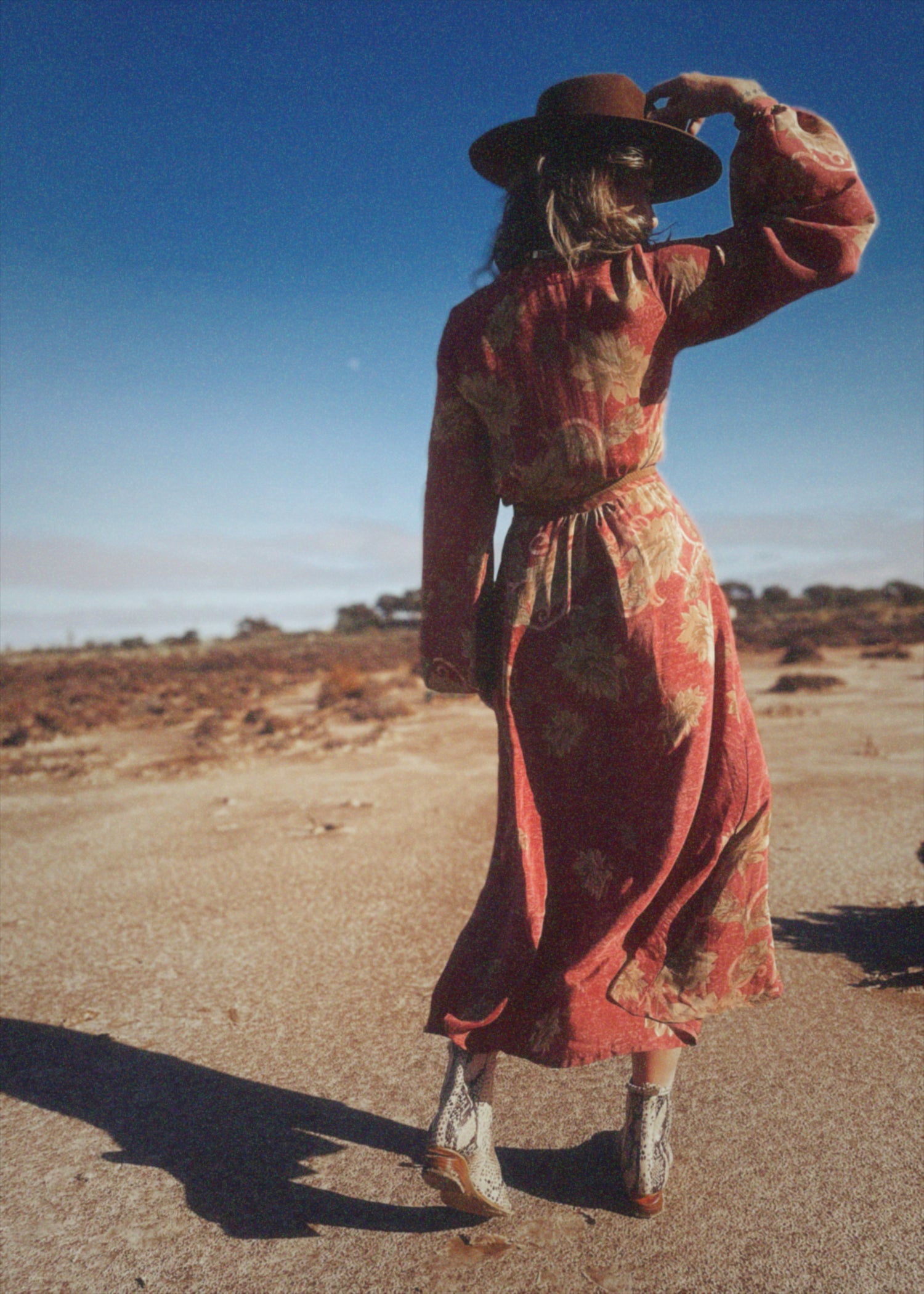 Caladium Silk Wrap Dress ~ Cinnamon S