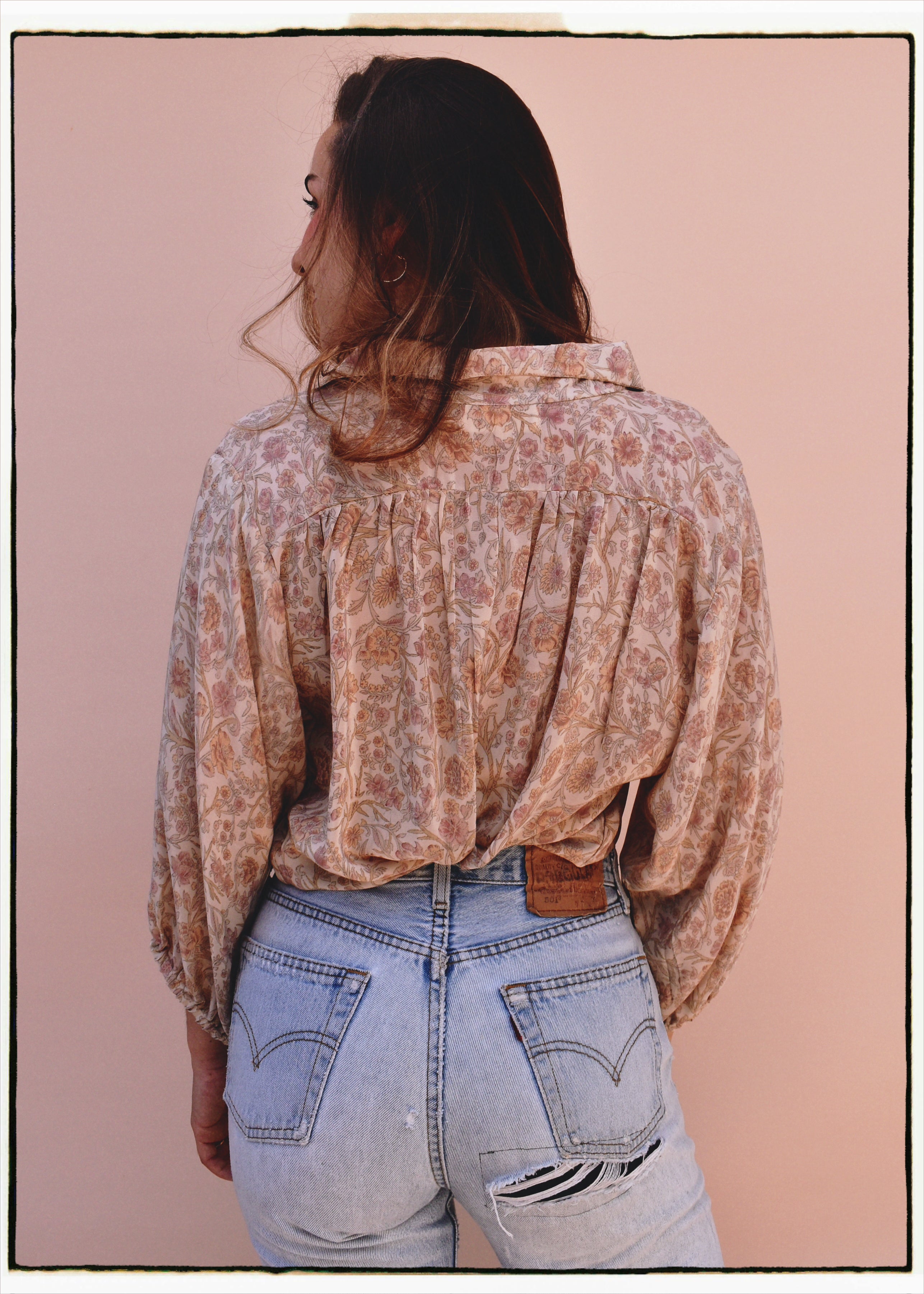 Cleome Silk Crepe Shirt ~ Flora S & L