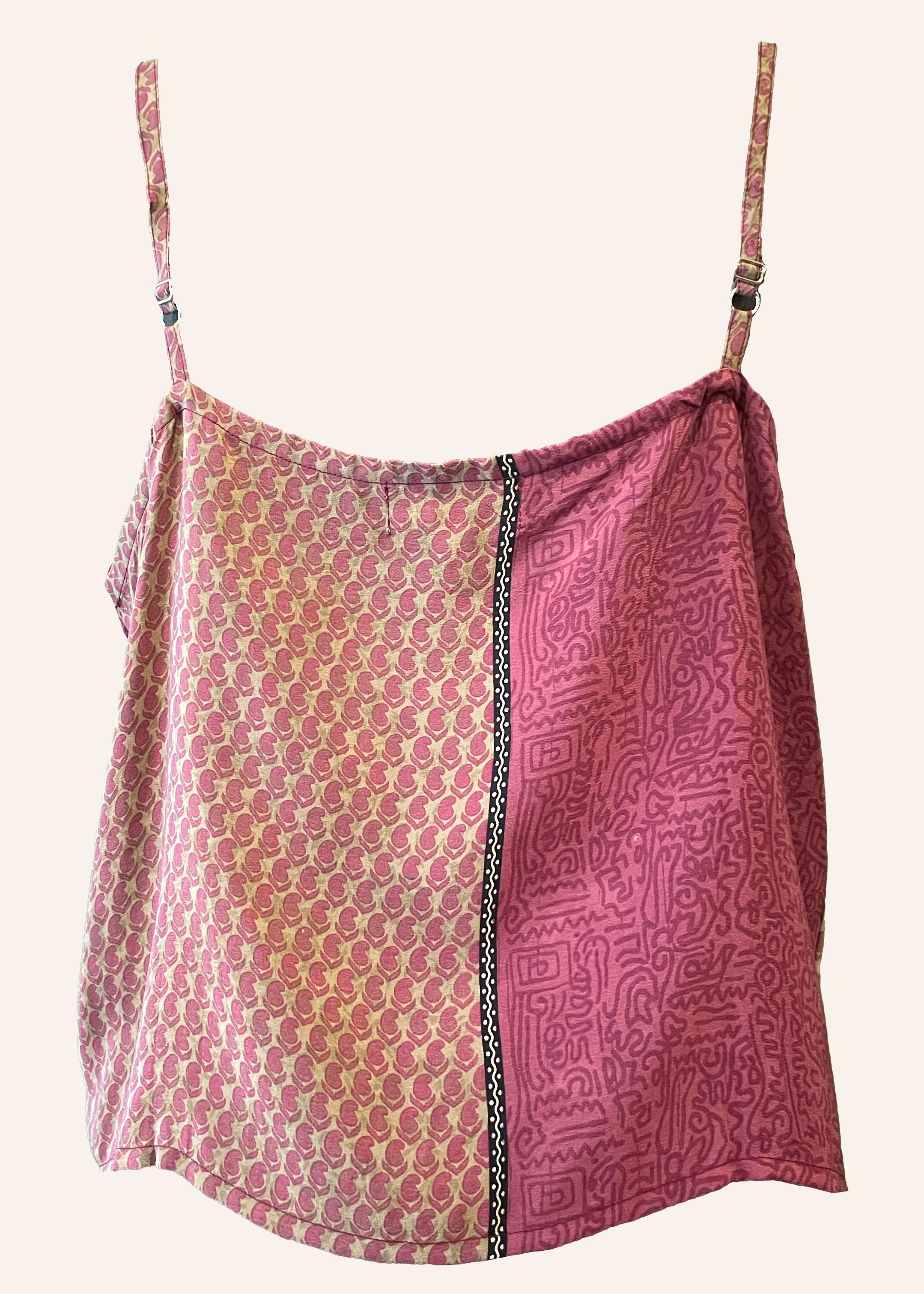 Reseda Silk Crepe Camisole Top ~ Hawthorn XL