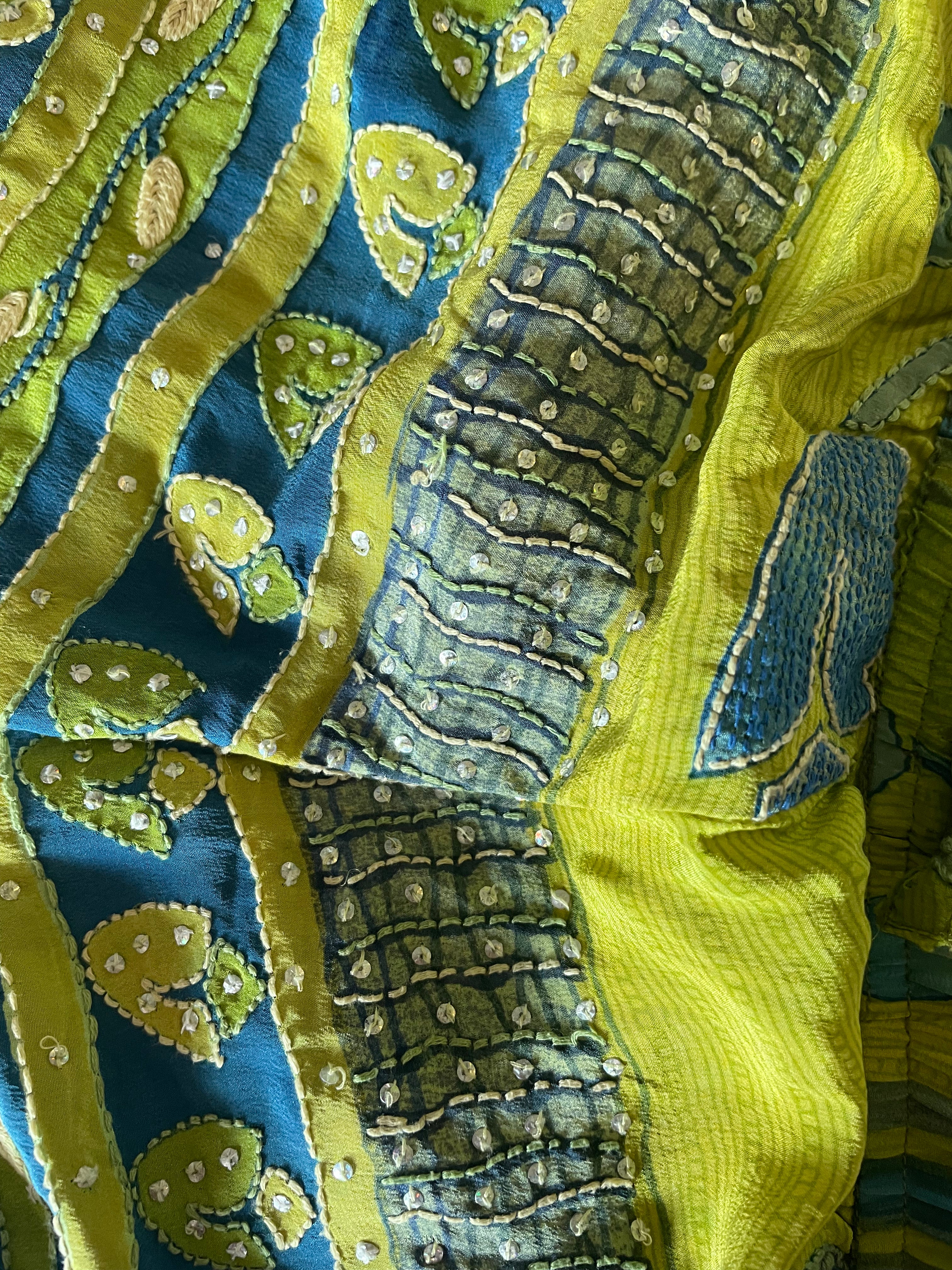 Fumaria Silk Shorts ~ Kantha M