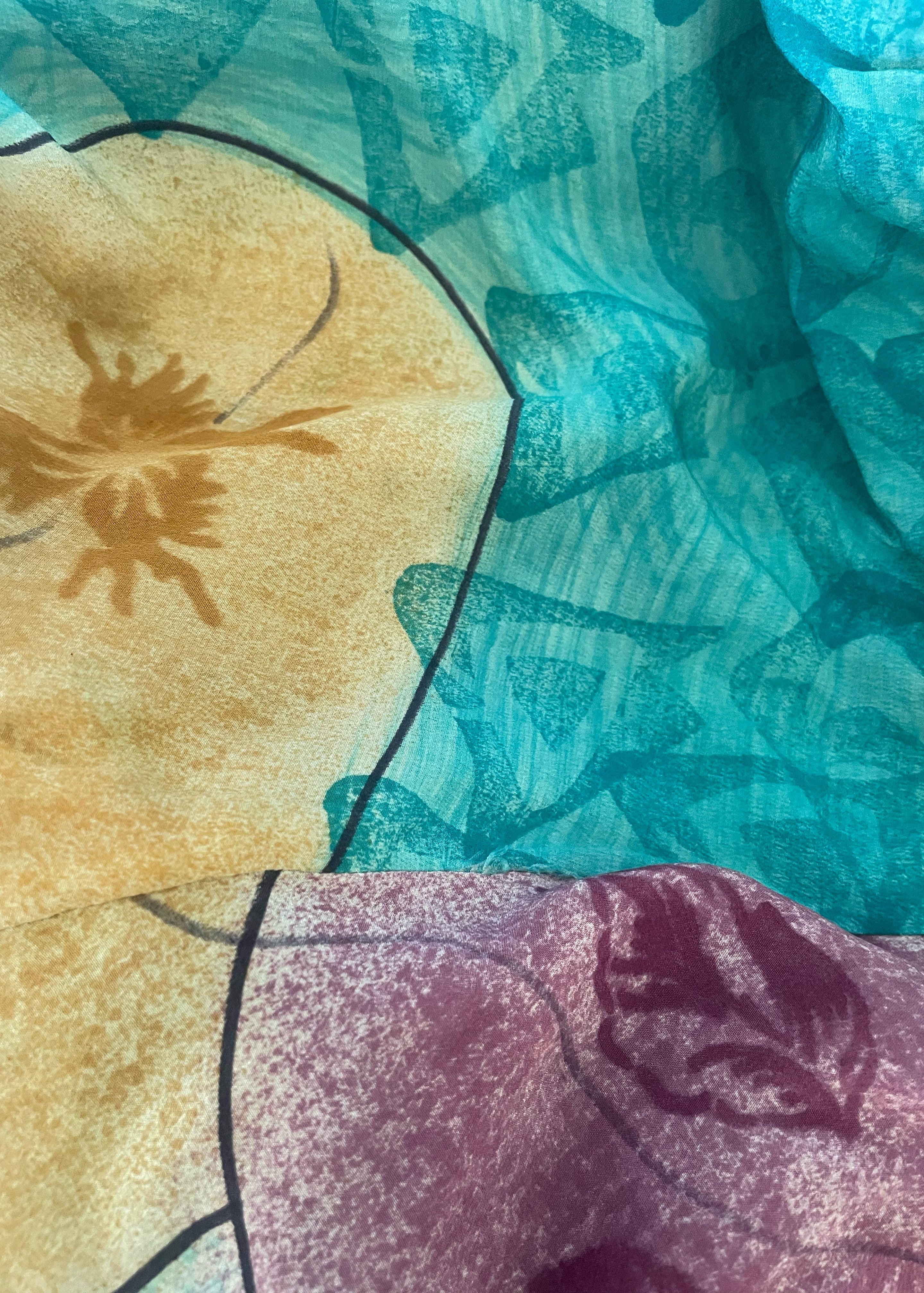 Fumaria Silk Shorts ~ Iolite M