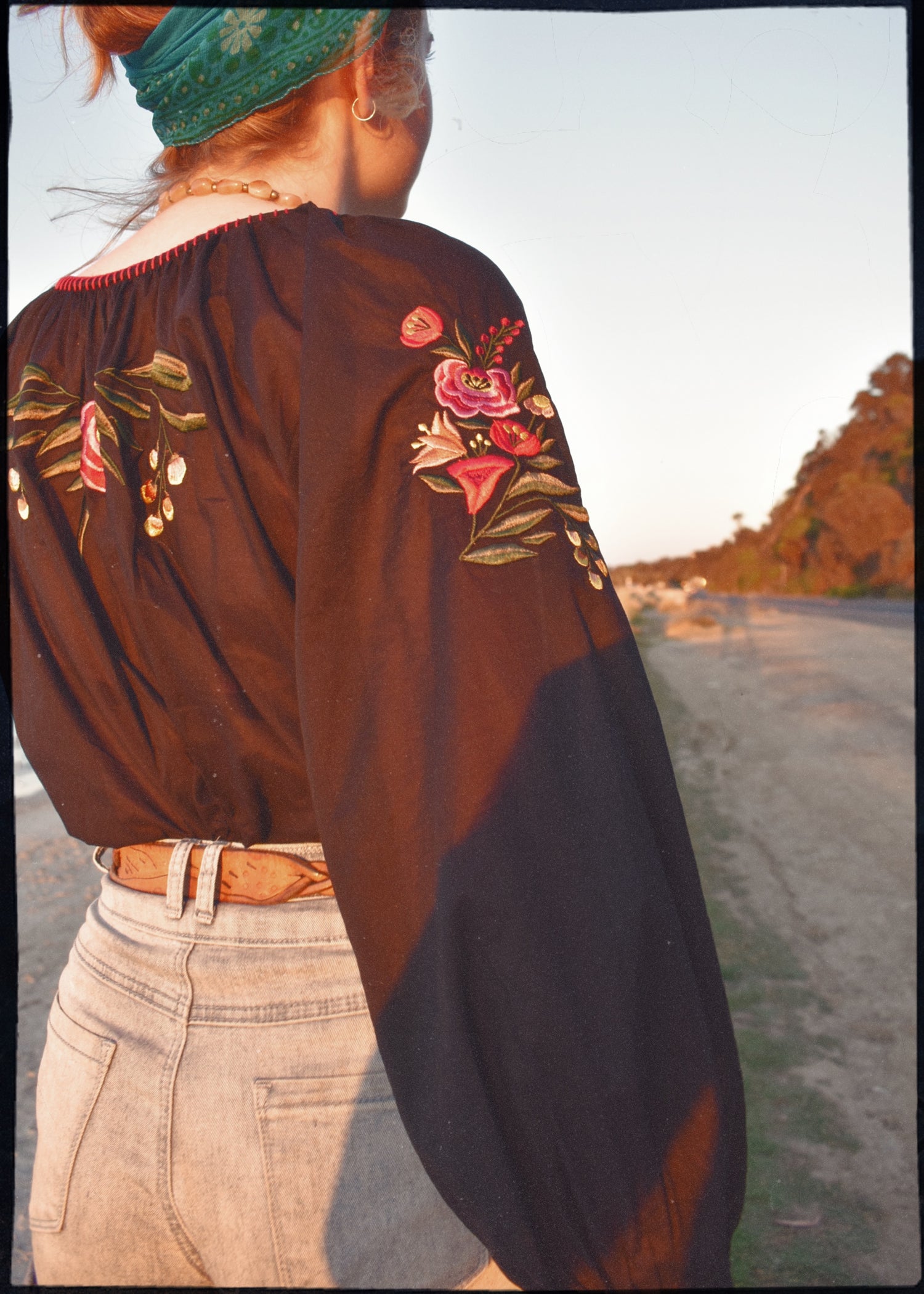 Phool Adini cotton muslin satin trim embroidered peasant blouse top shirt tassels beaded folk  vintage bohemian hippy  boho chic chasing Unicorns Spell and the gypsy The Outlaw Dame