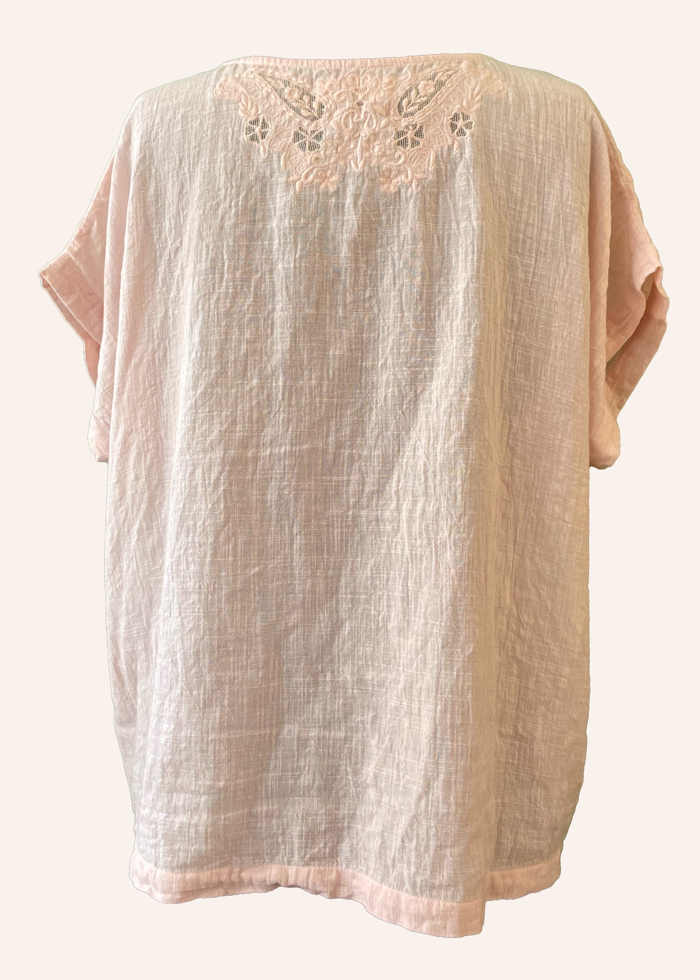 Hybrides Cotton Cut-Work Shirt