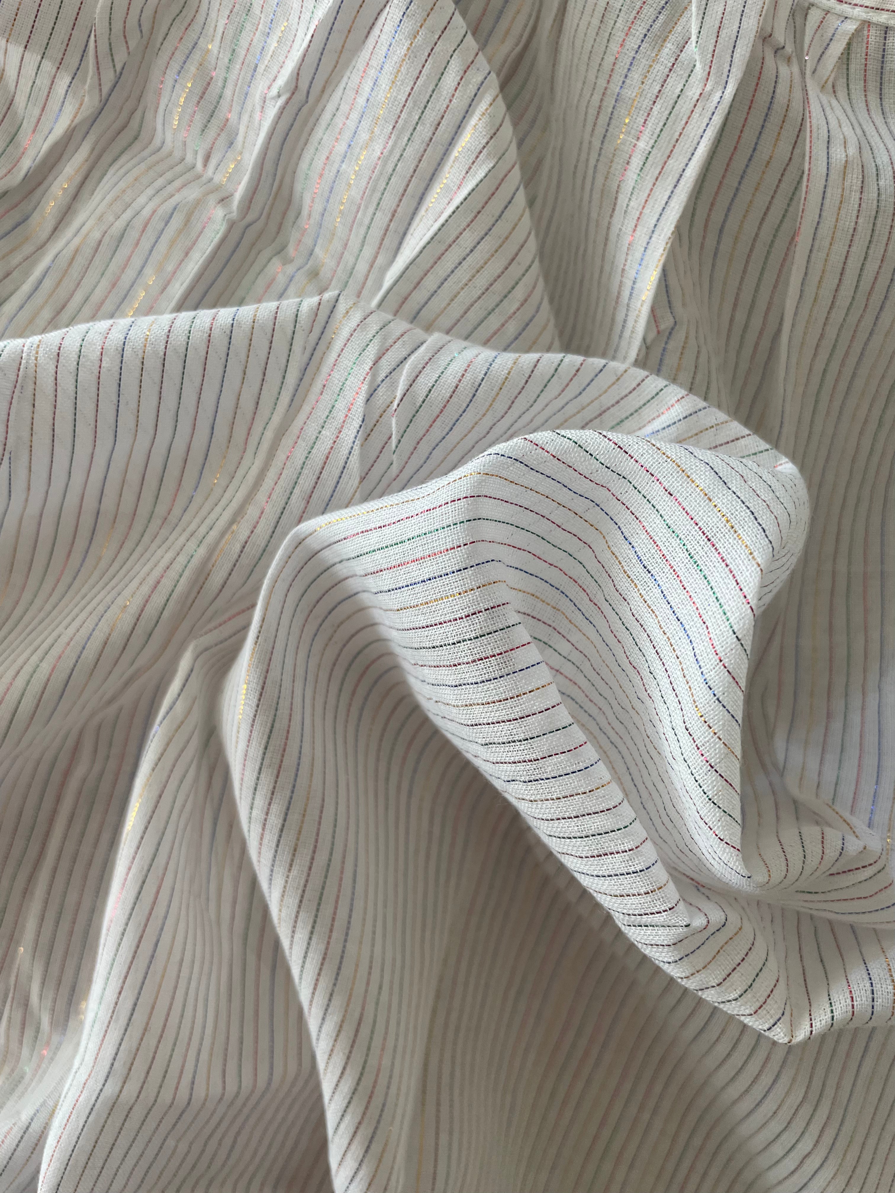 Ochna Cotton Lurex Shirt ~ Noir