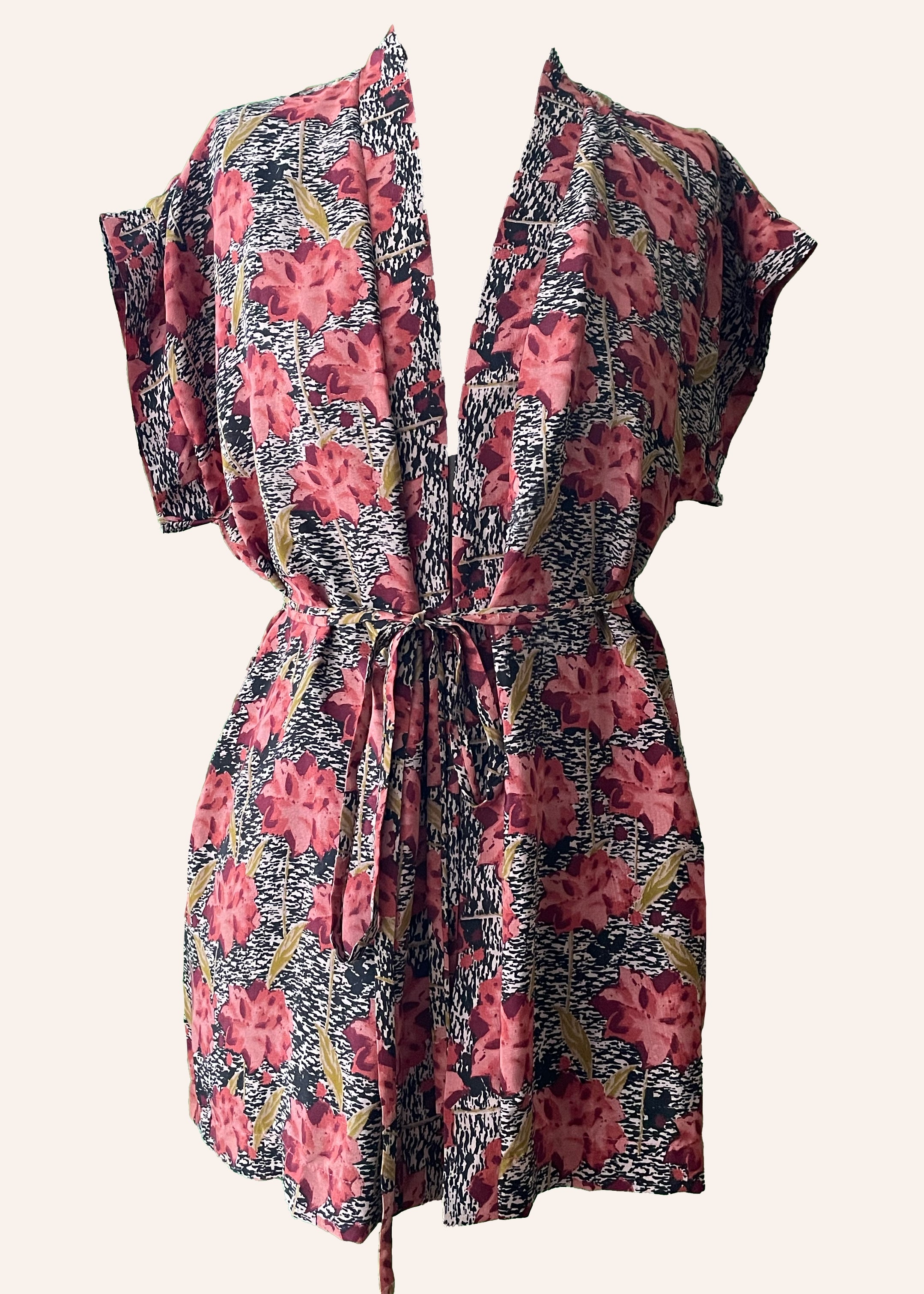 Pilea Silk Wrap Boudoir Top ~ Wren