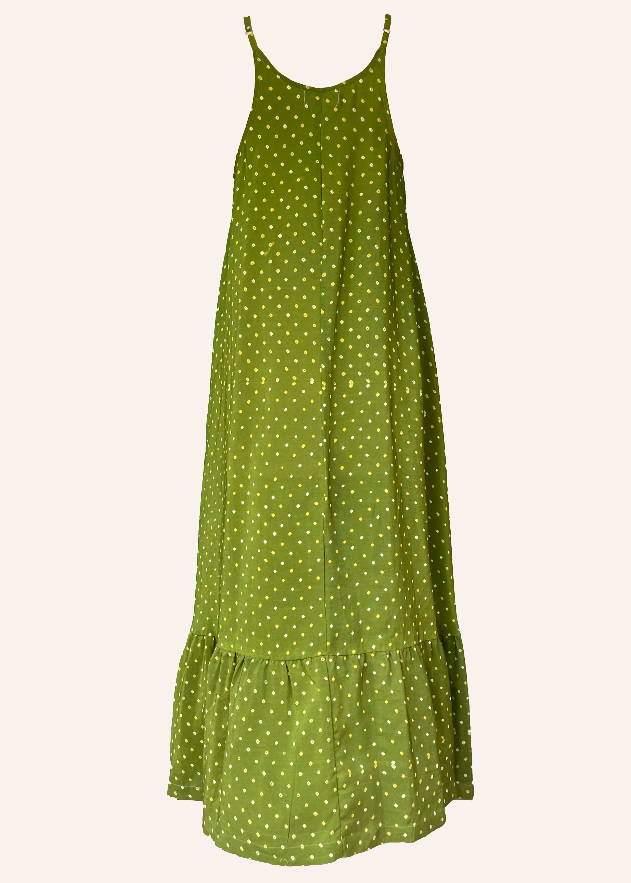 Eustoma Silk Crepe Swing Maxi Dress ~ Courtyard XL