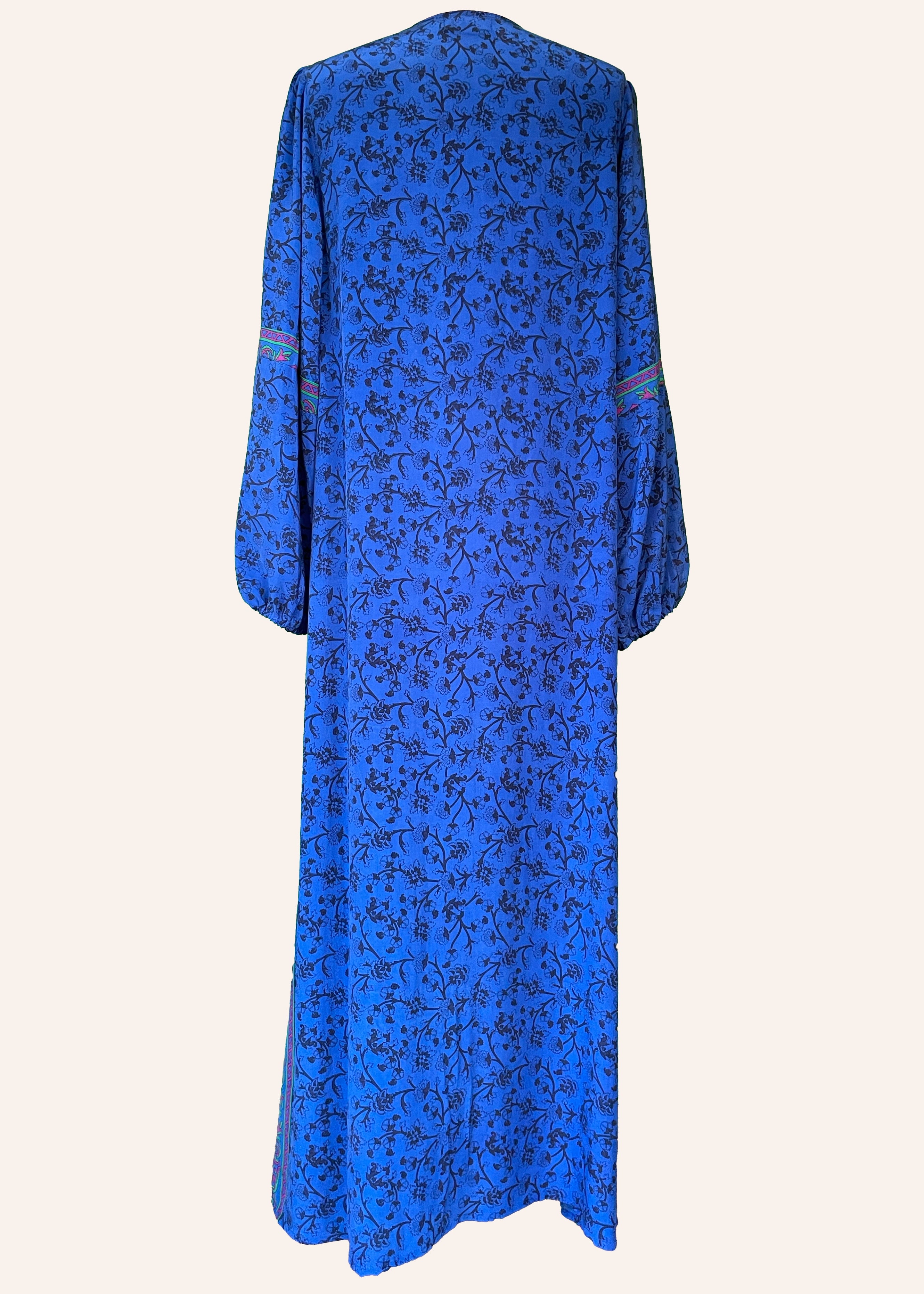 Zea Silk Crepe Kaftan Maxi Dress ~ Diva XS & L & XL