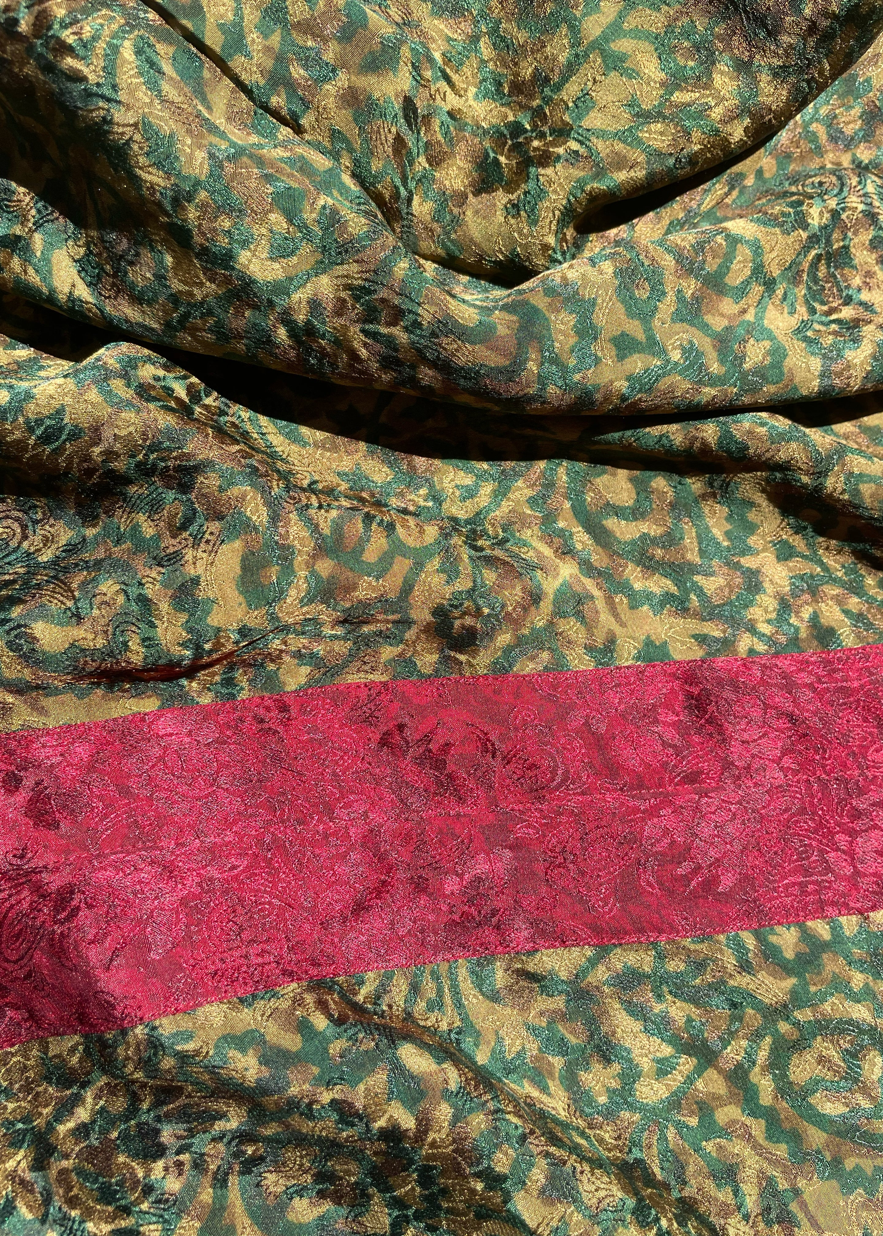 Zea Silk Crepe Kaftan Maxi Dress ~ Carafe S