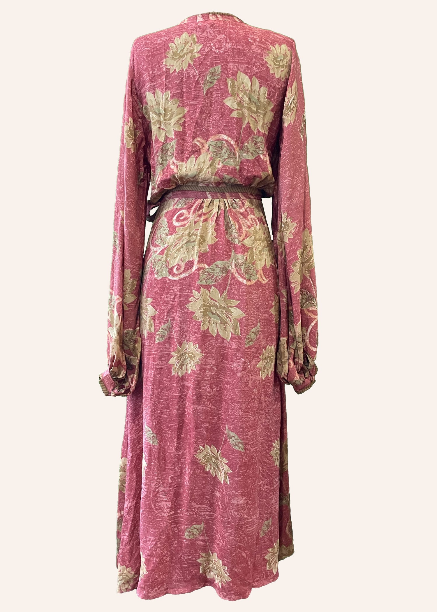Caladium Silk Wrap Dress ~ Cinnamon S