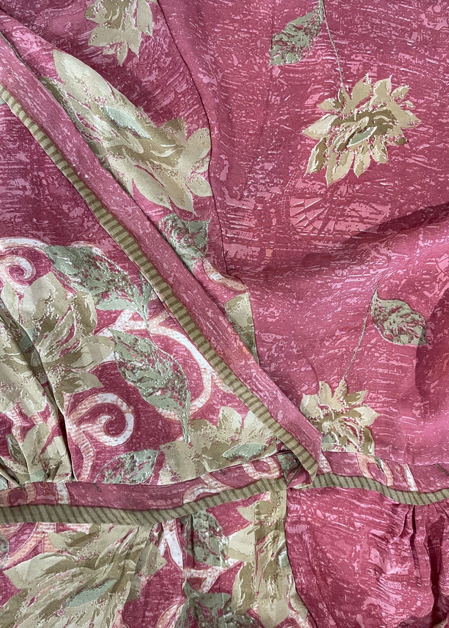 Caladium Silk Wrap Dress ~ Cinnamon S