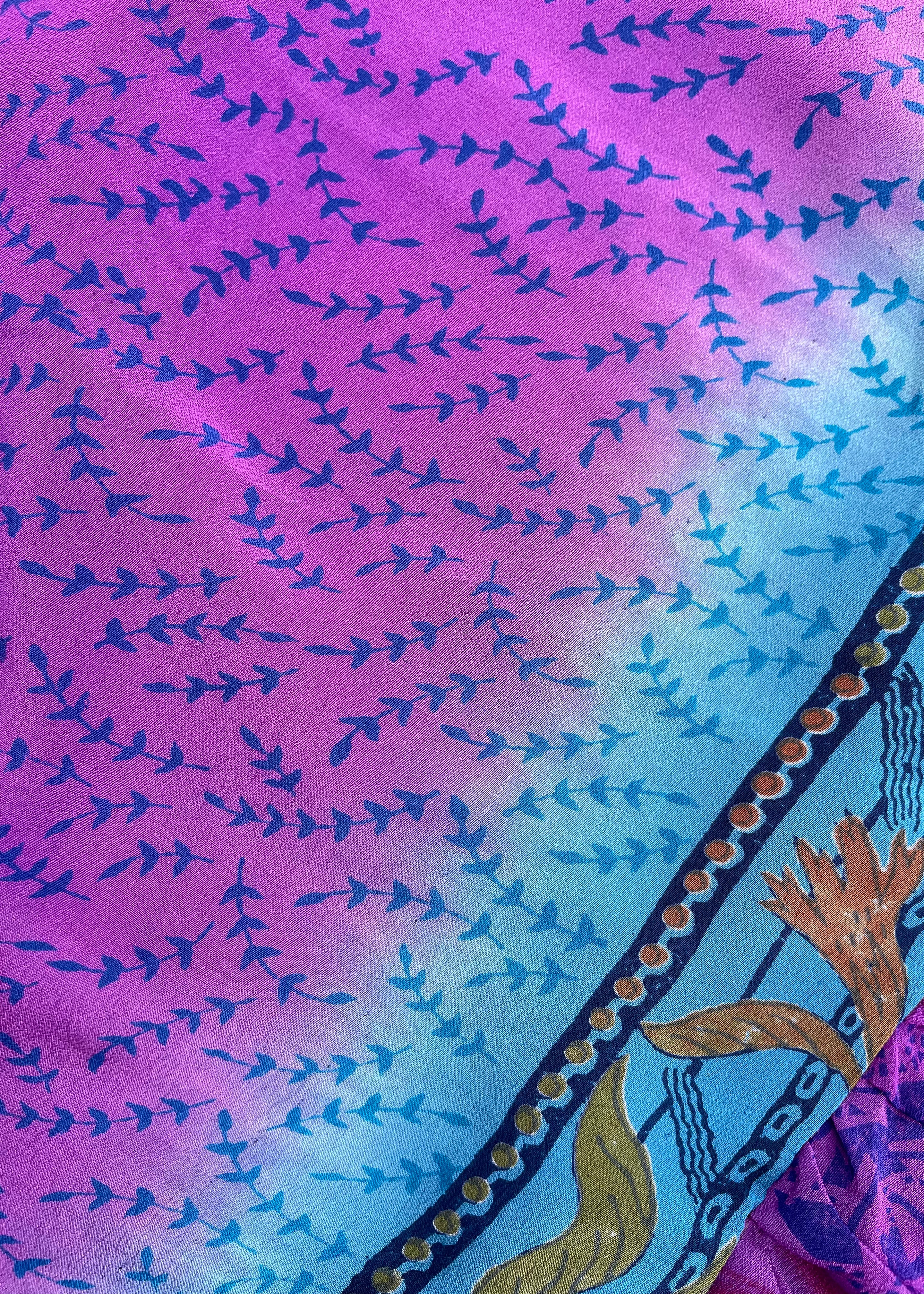 Rumex Silk Slip Dress ~ Iris XS & XL