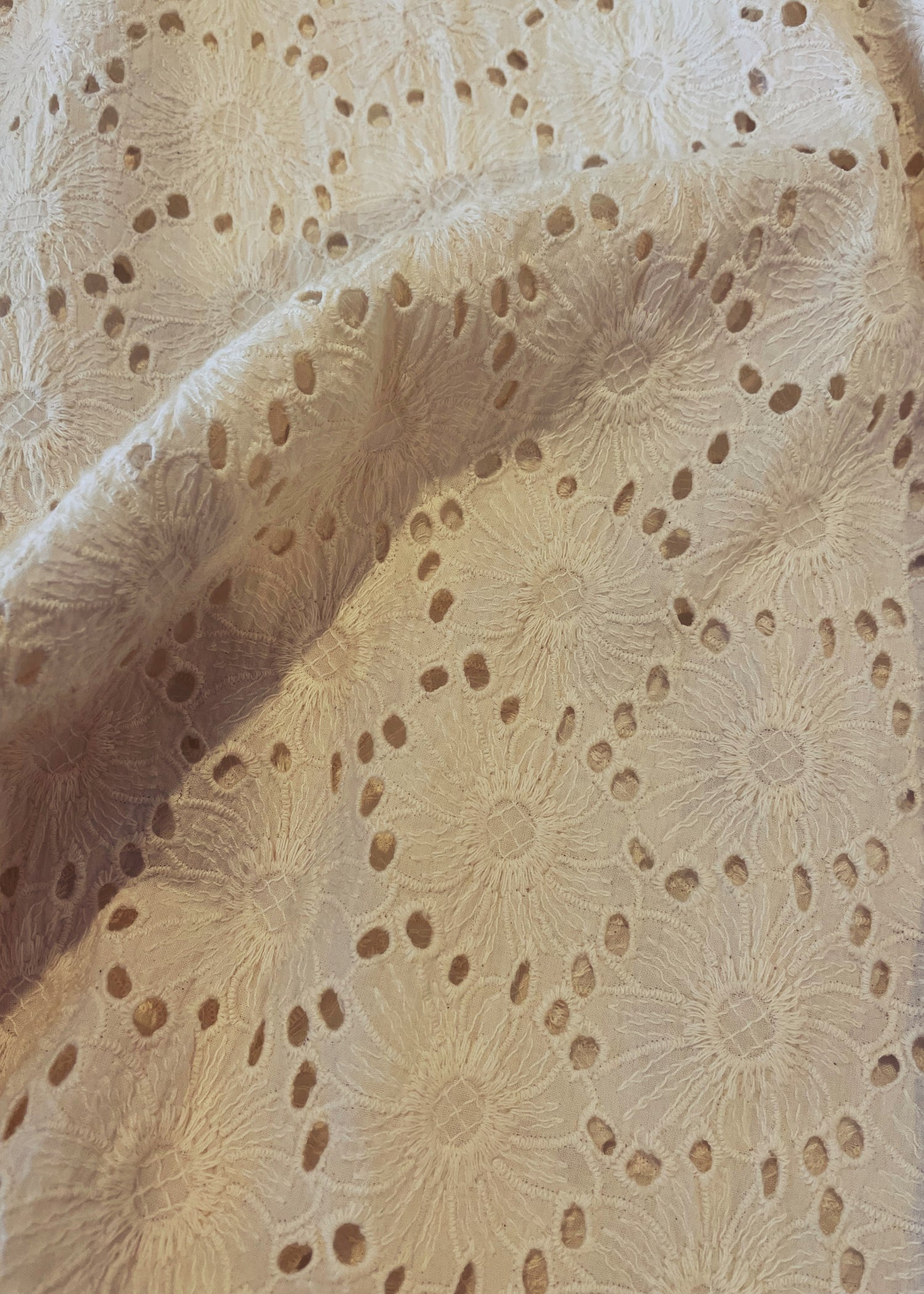 Bursera Schiffli Embroidered Cotton Tunic Dress