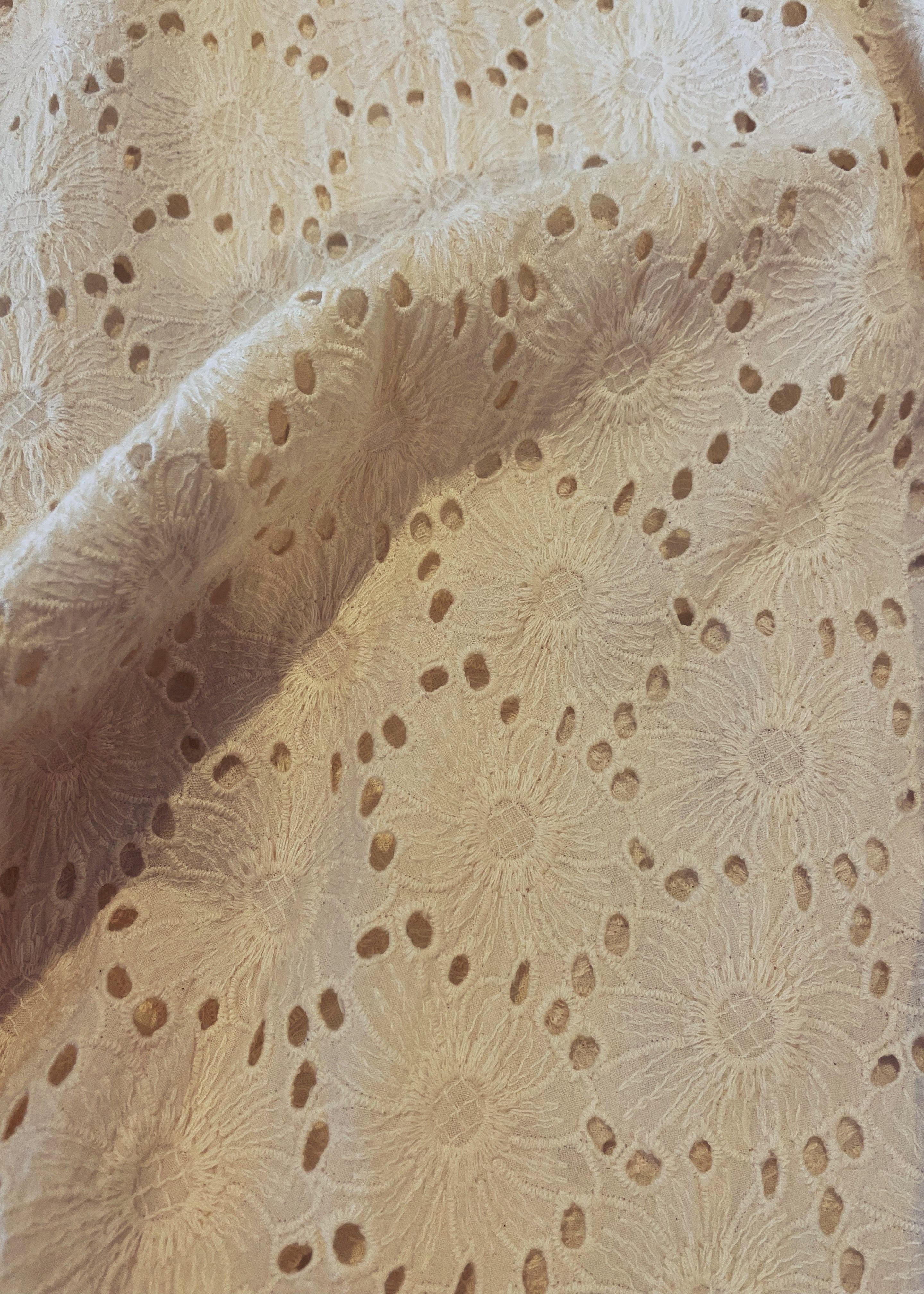 Bursera Schiffli Embroidered Cotton Tunic Dress