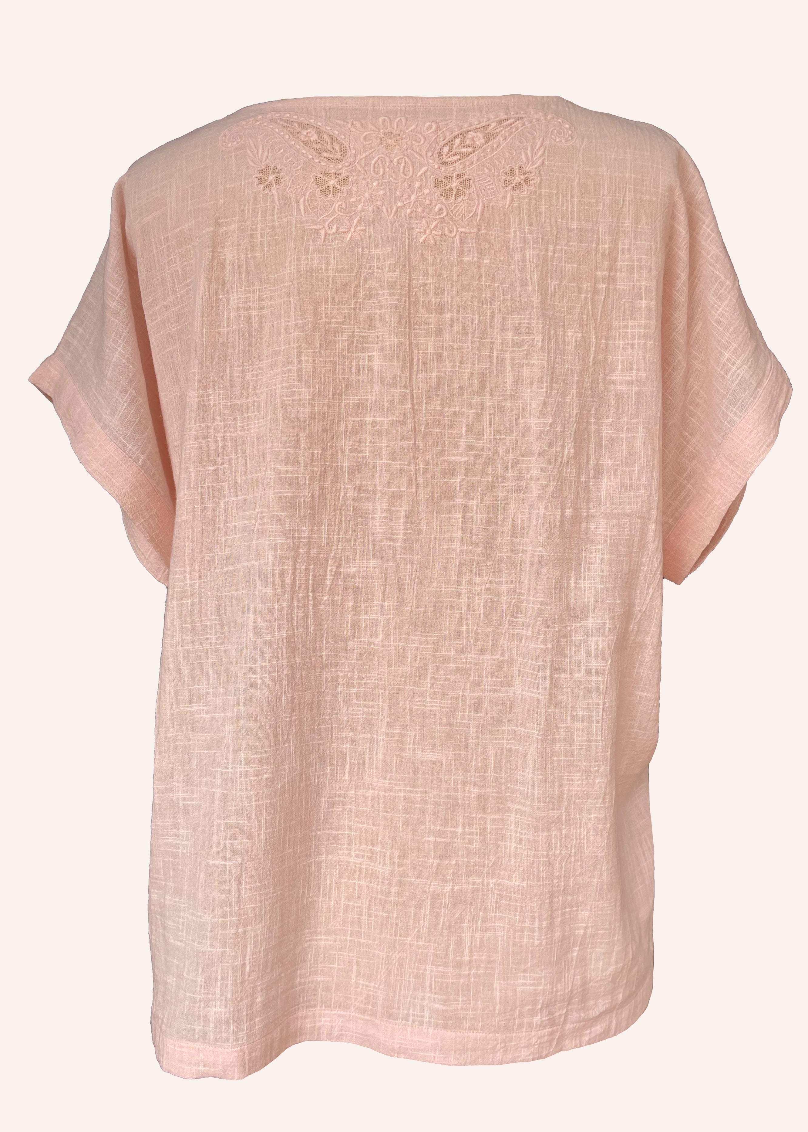 Hybrides Cotton Cut-Work Shirt